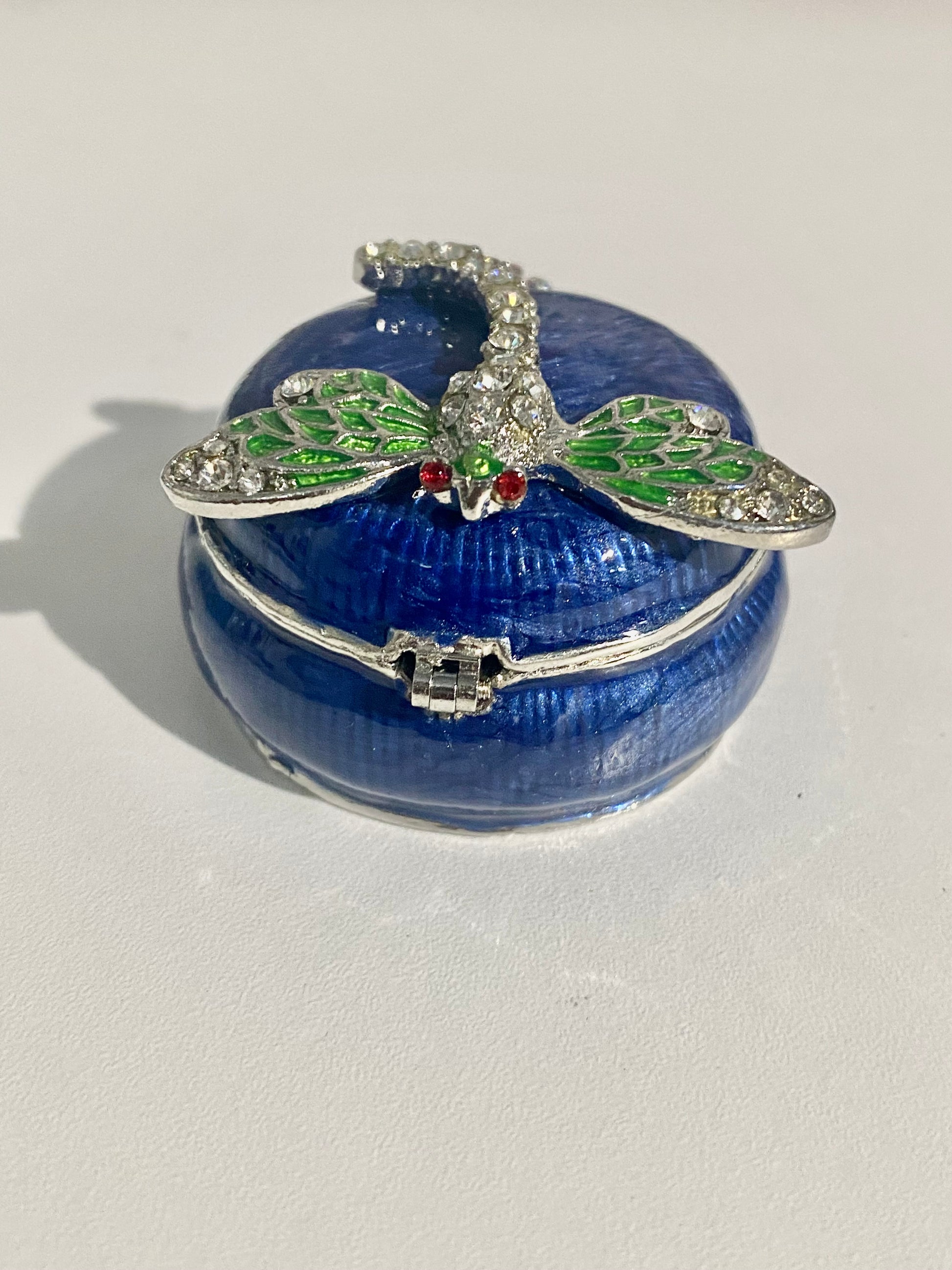 Blue Dragonfly Trinket Box