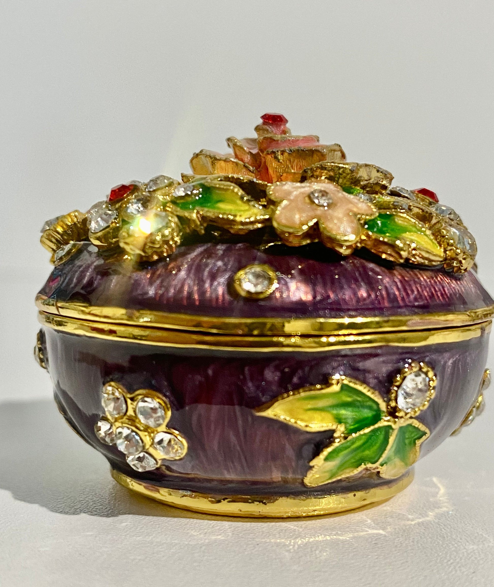 Colorful Flower Trinket Box
