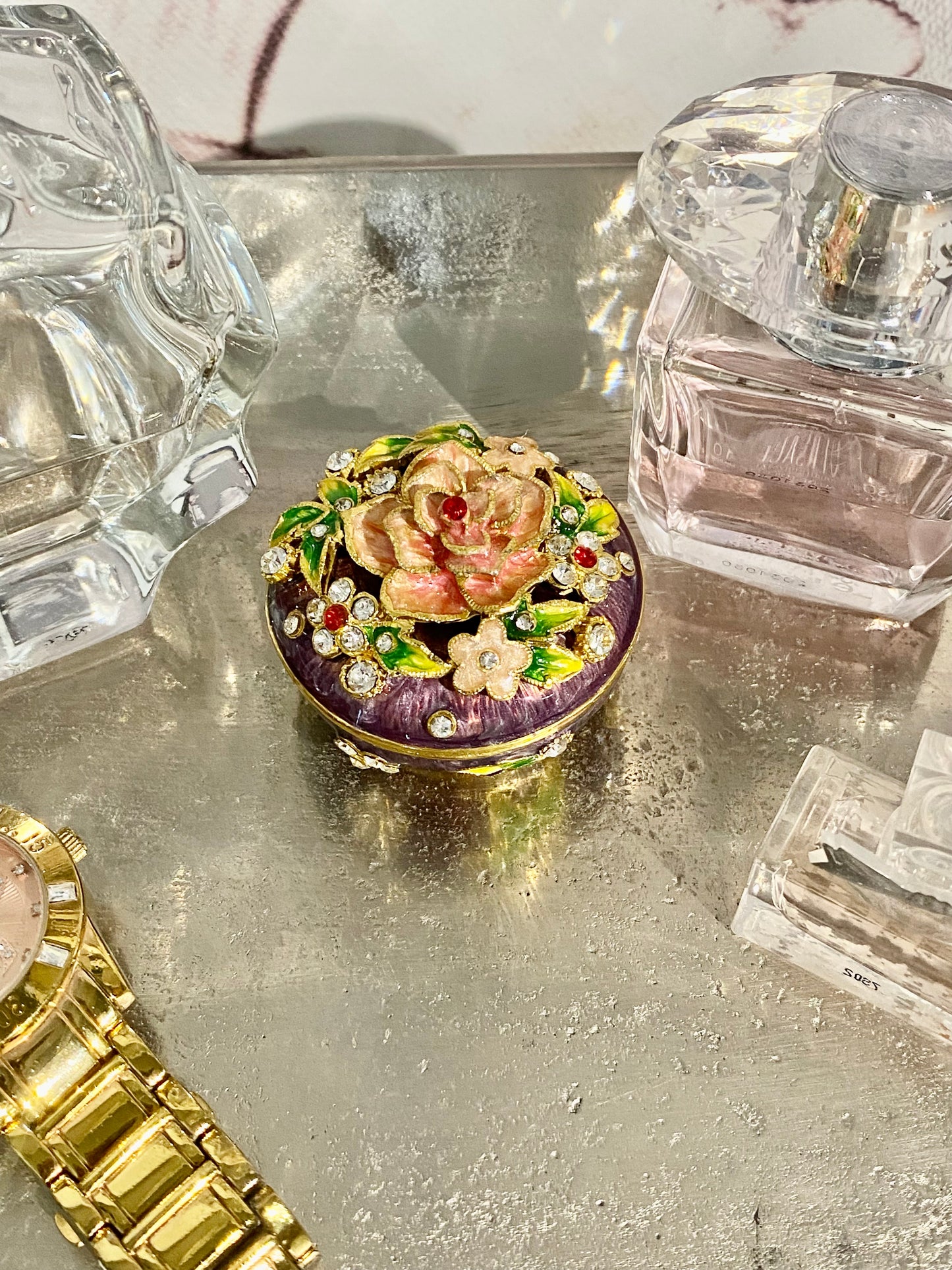 Colorful Flower Trinket Box