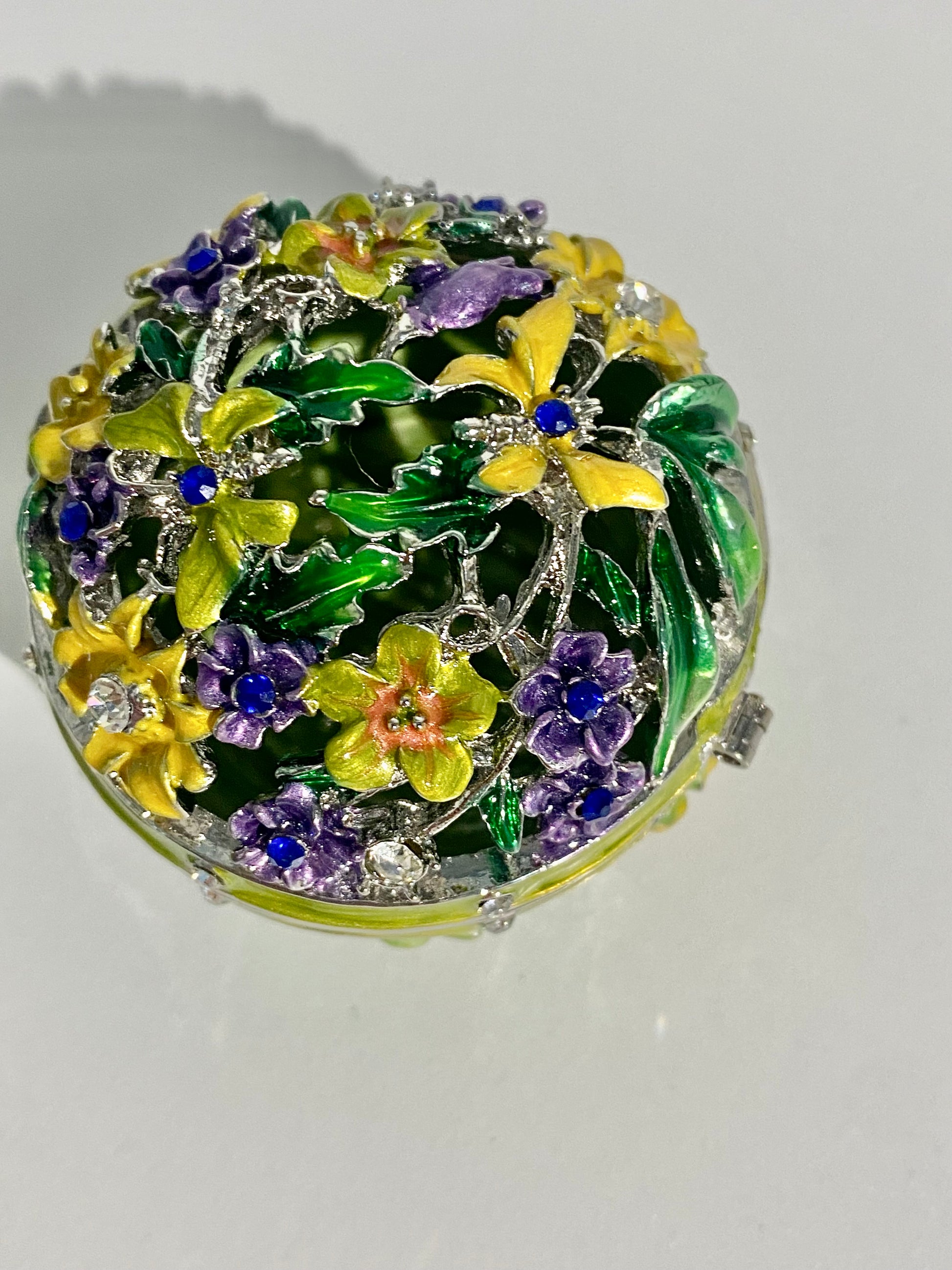 Bright Floral Trinket Box