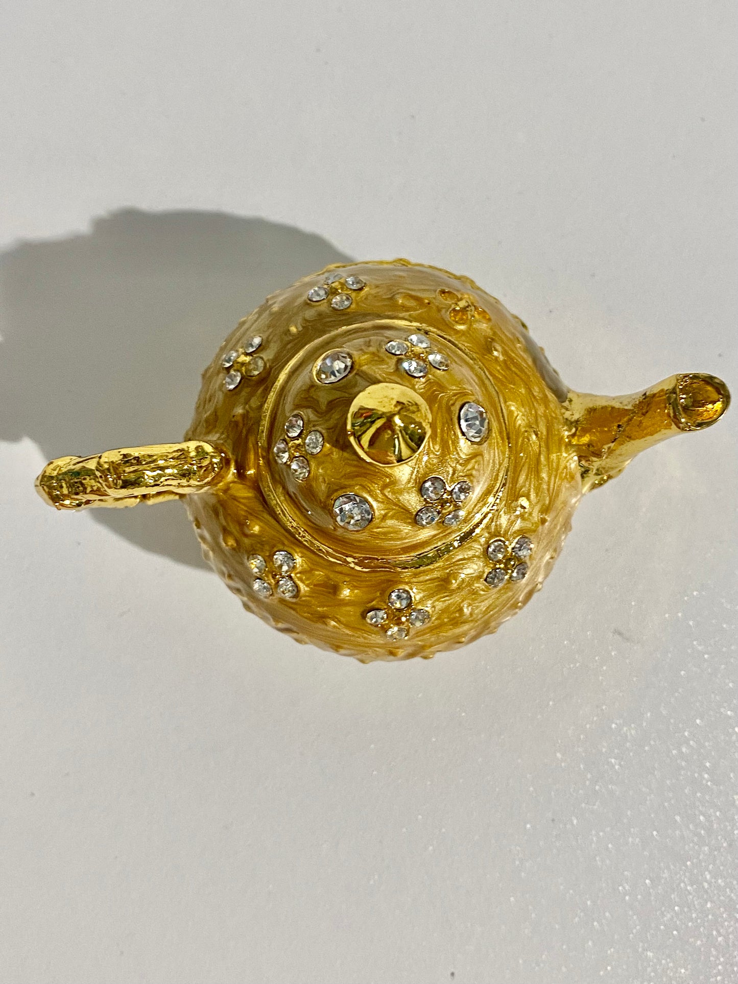 Gold Teapot Trinket Box