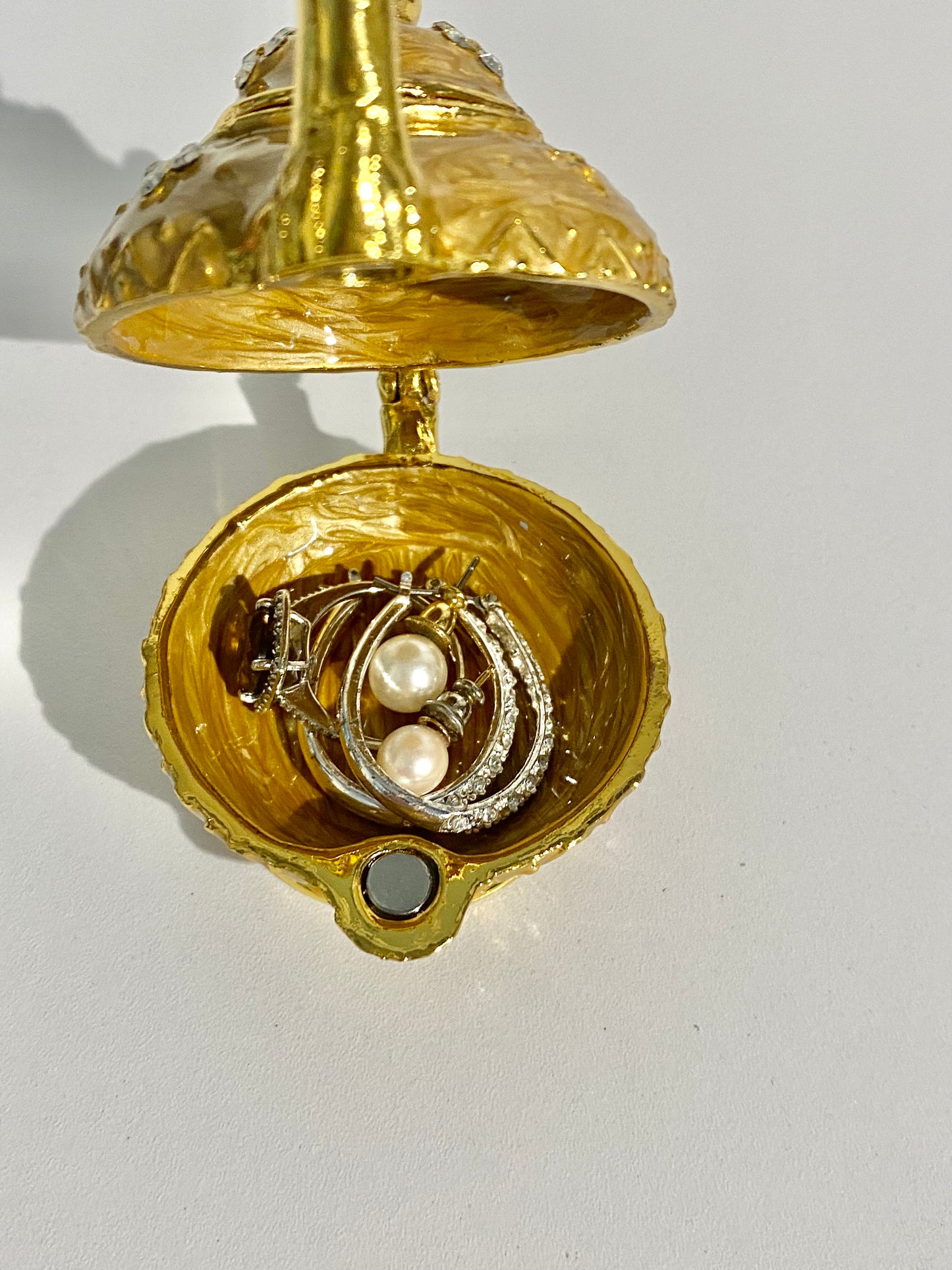 Gold Teapot Trinket Box