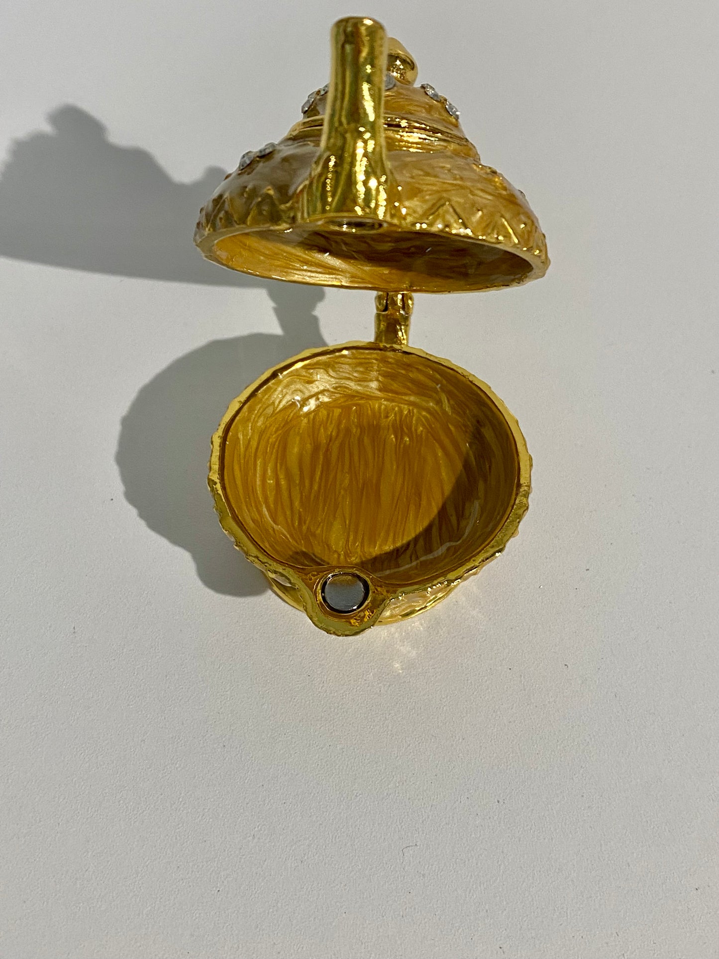Gold Teapot Trinket Box