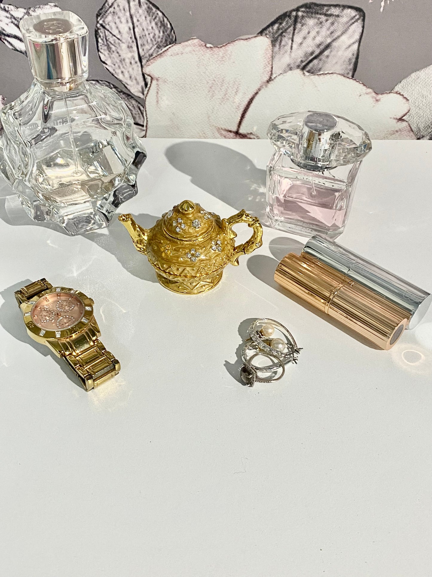 Gold Teapot Trinket Box