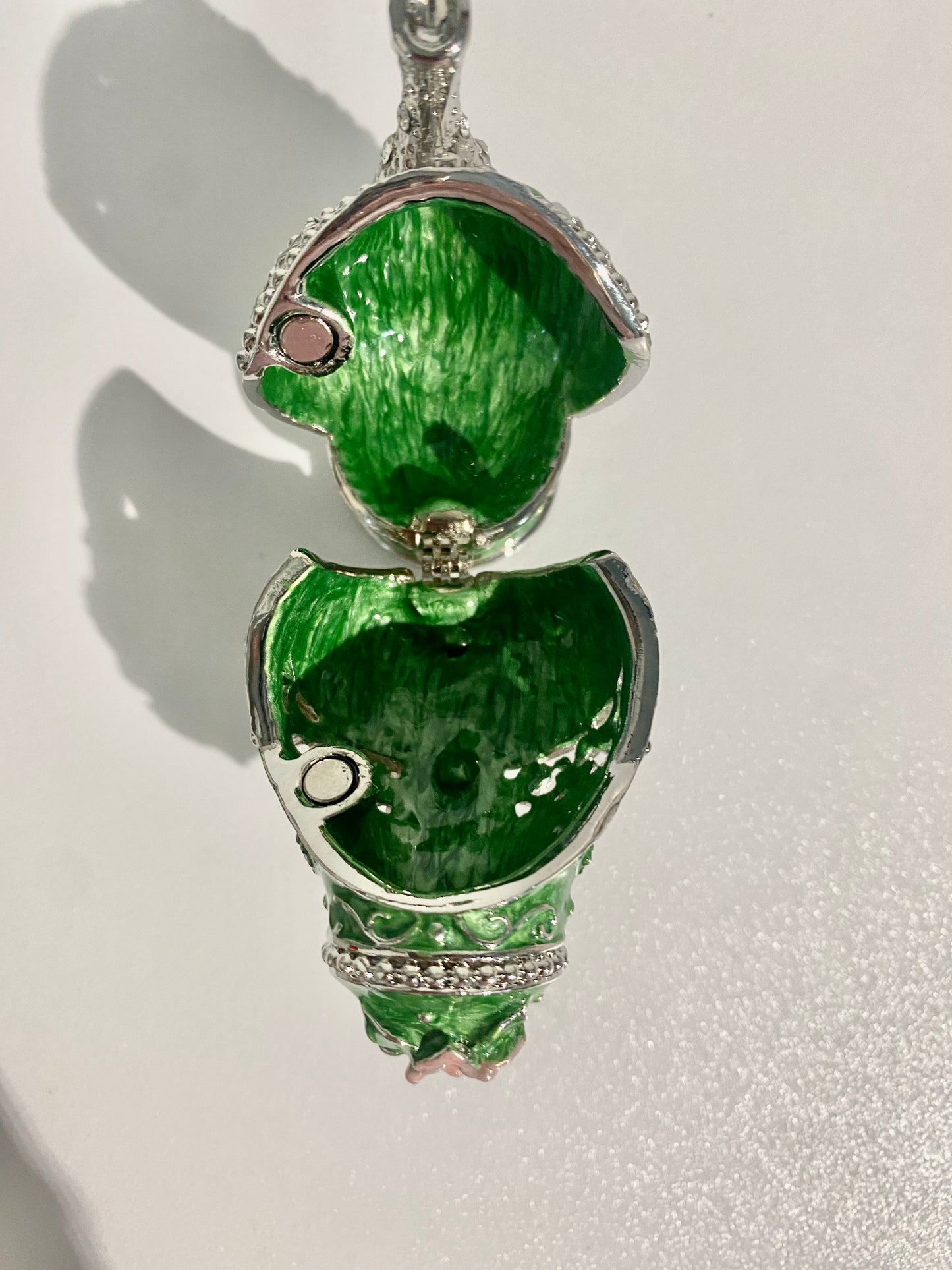 Green Teapot Trinket Box