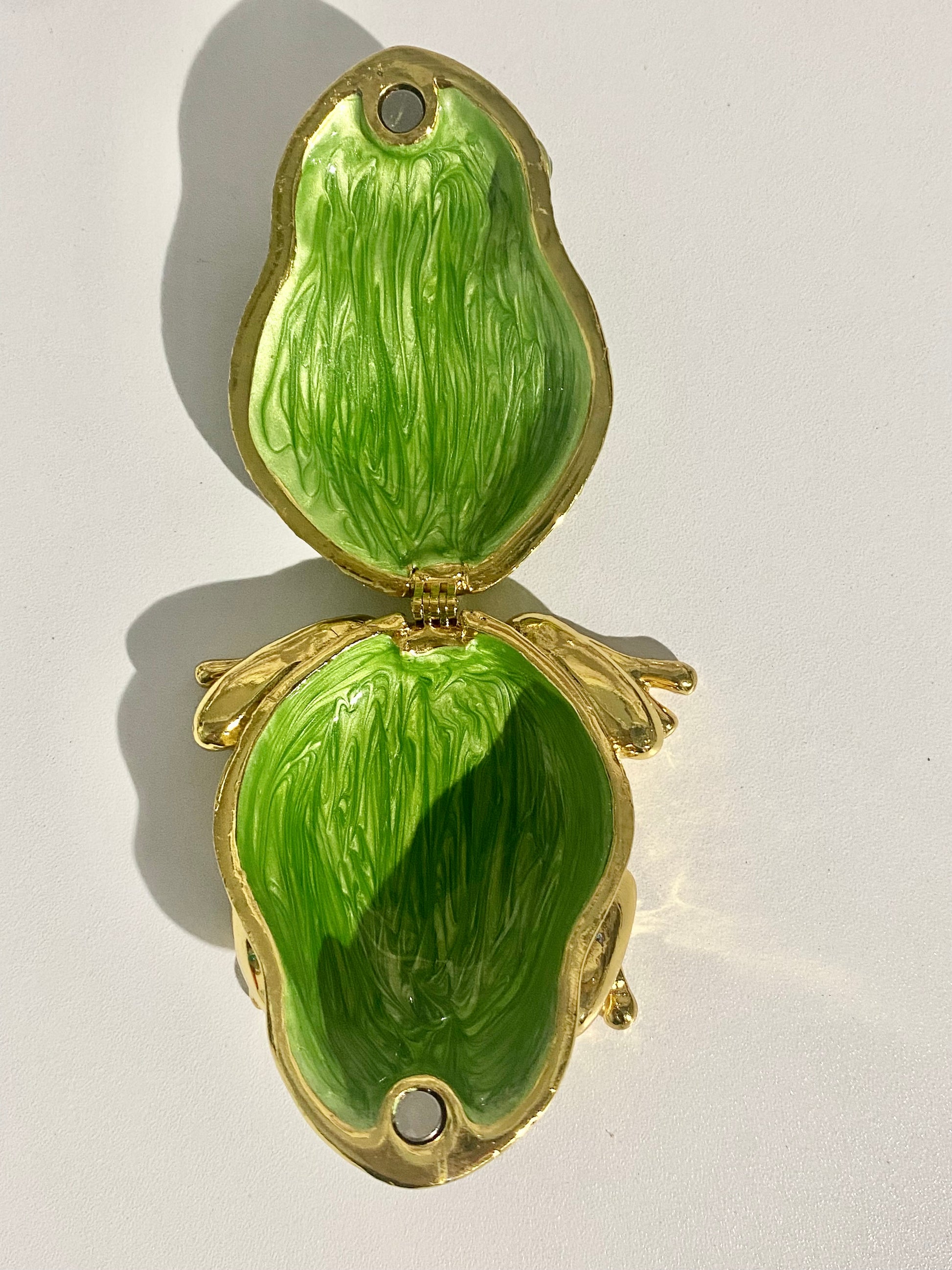 Emerald Toad Trinket Box