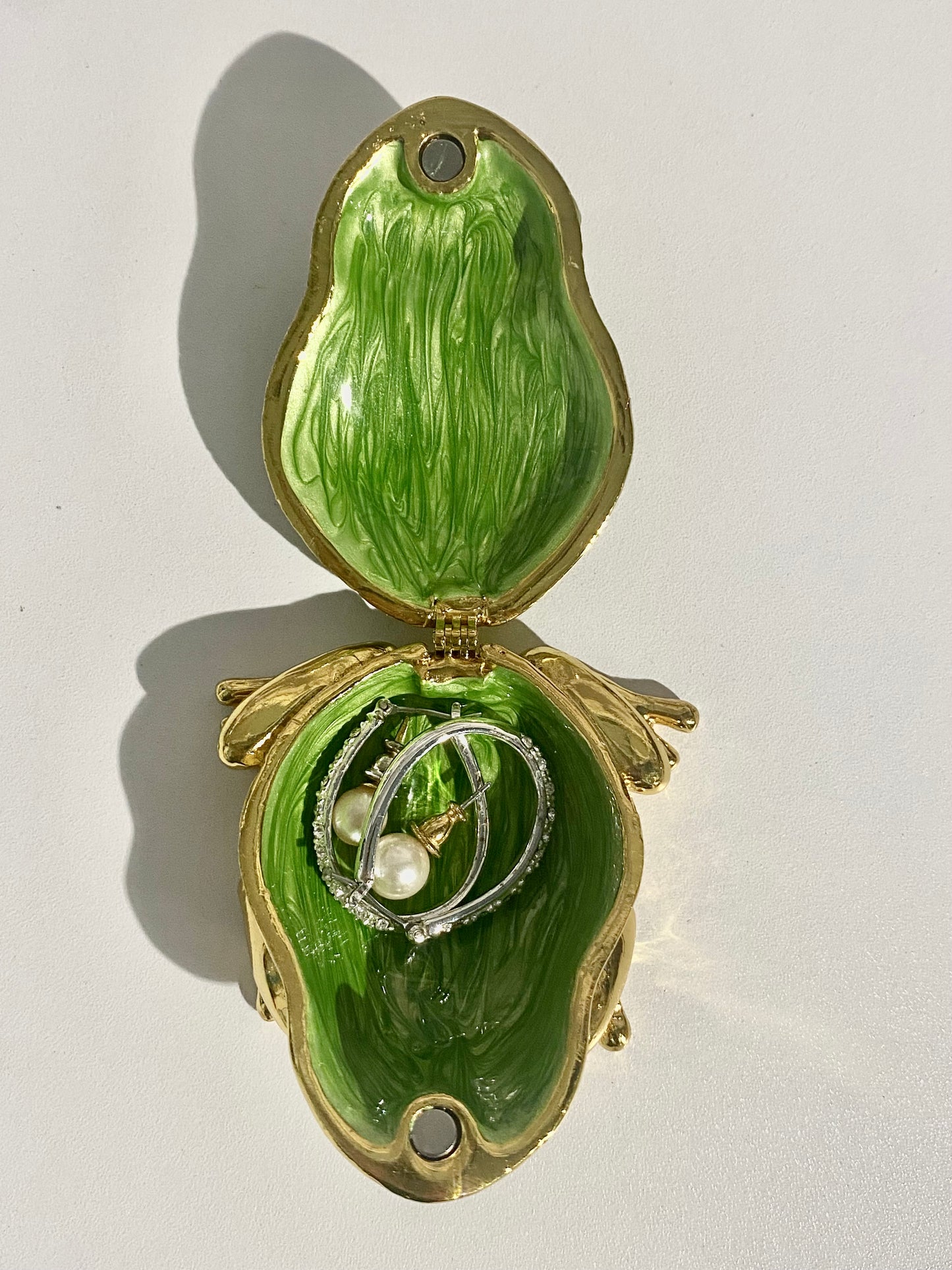 Emerald Toad Trinket Box