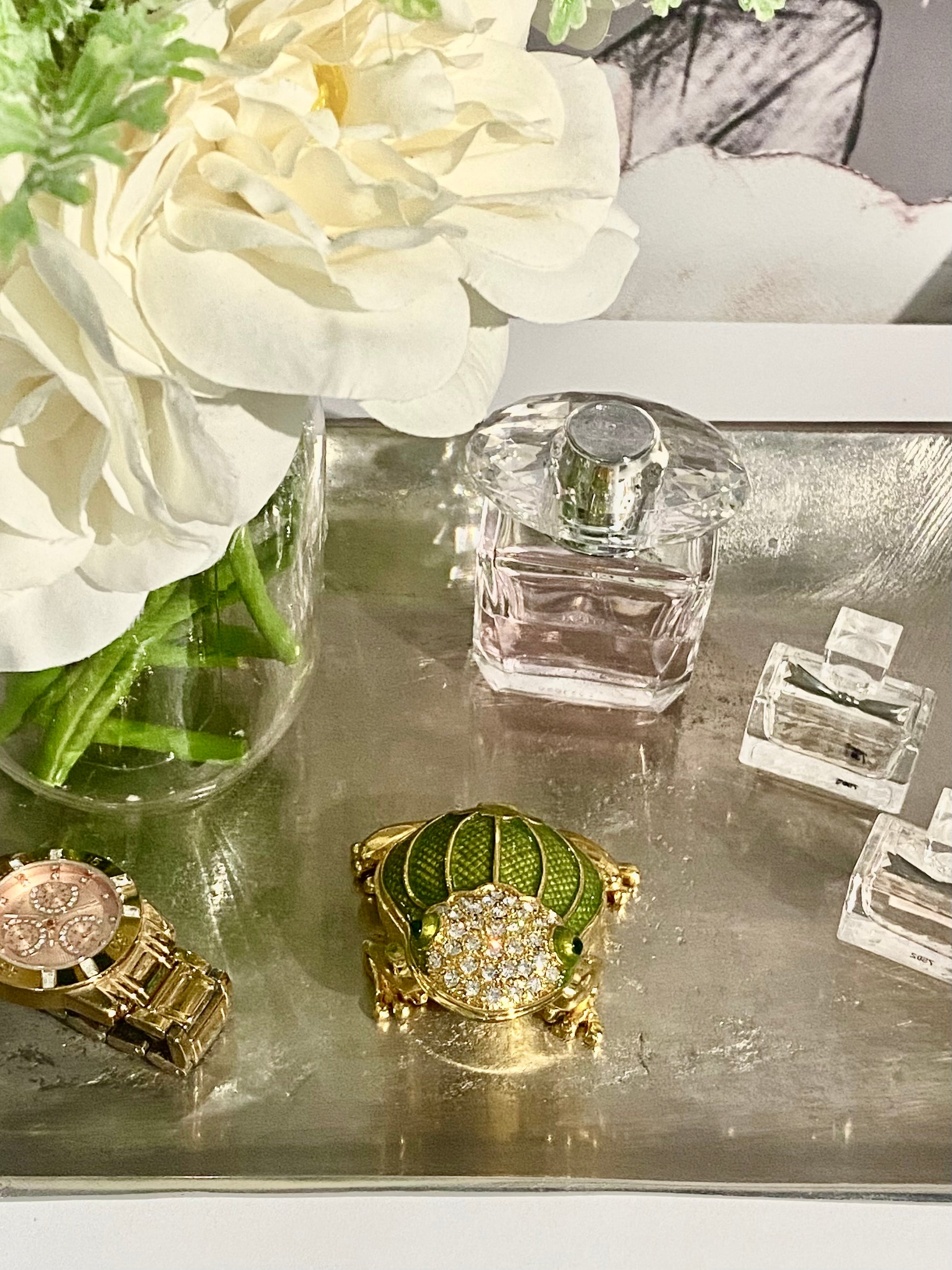Emerald Toad Trinket Box