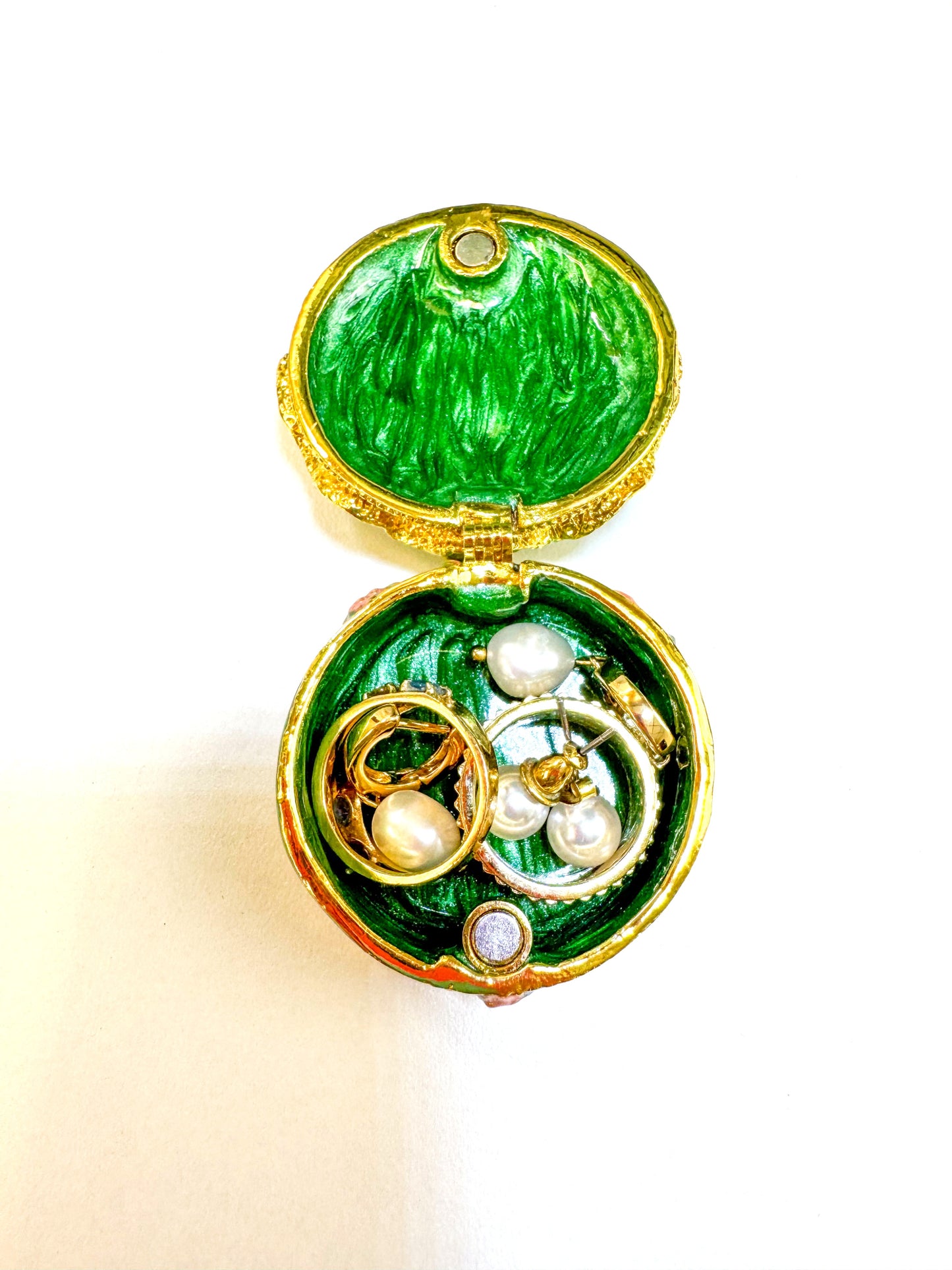 Four Frogs On a Lily Pad Trinket Box
