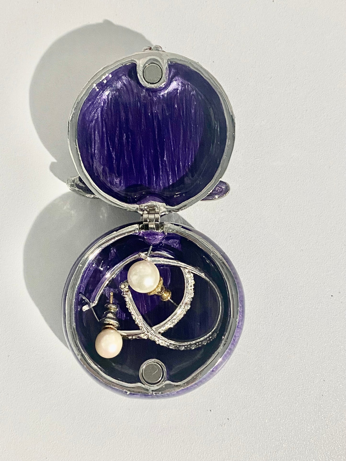 Purple Dragonfly Trinket Box