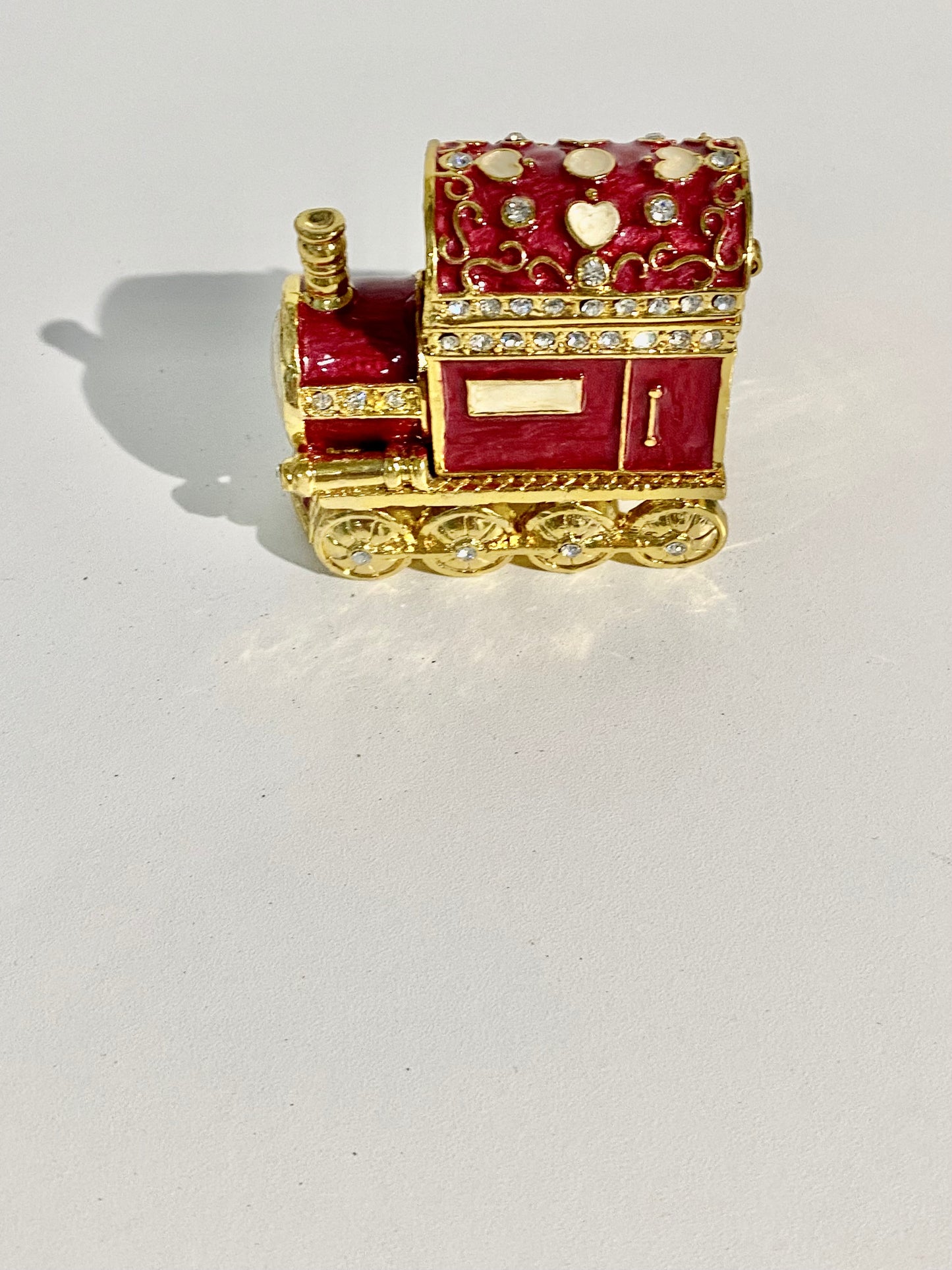 Red and Gold Train Trinket Box