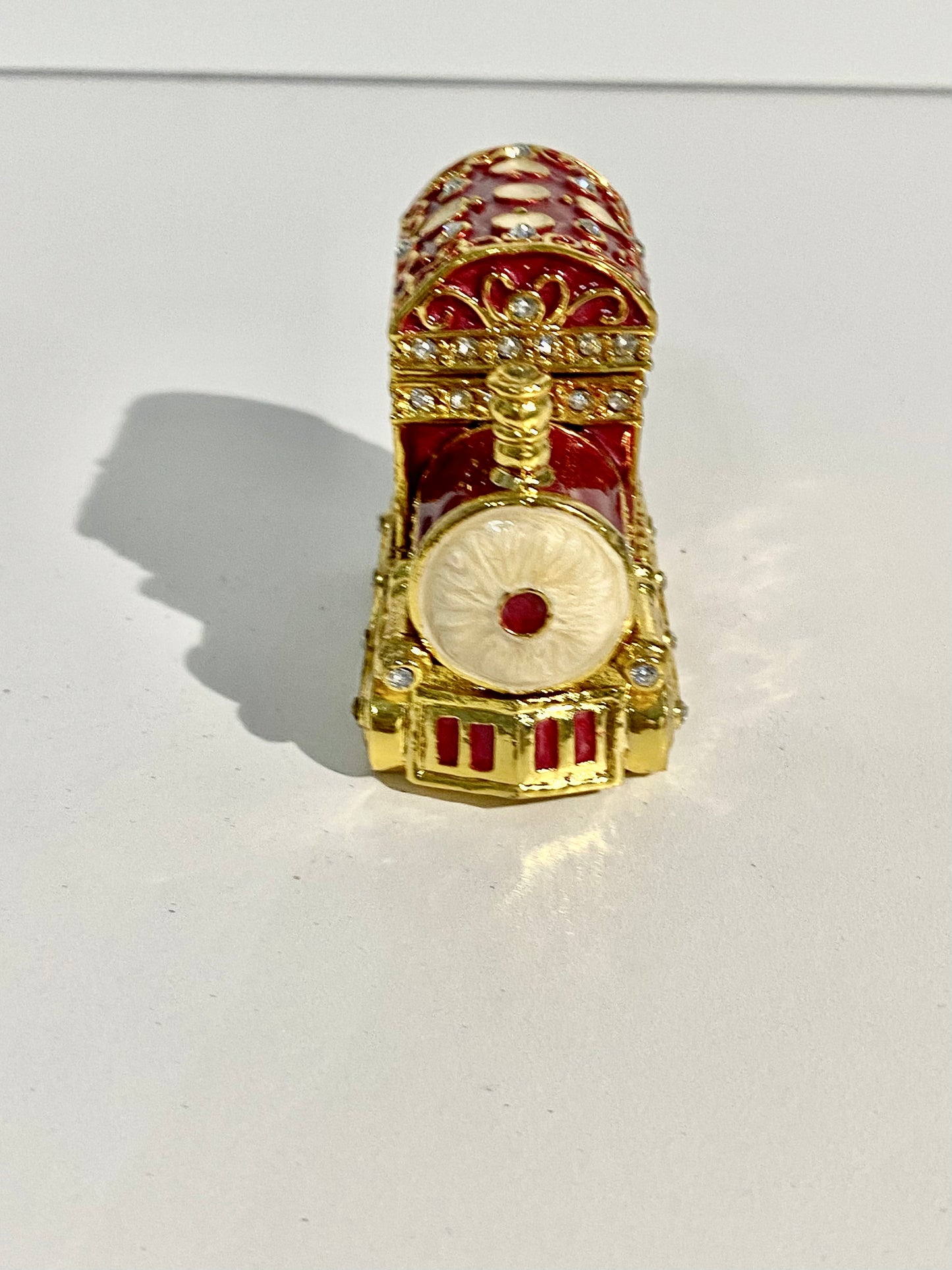 Red and Gold Train Trinket Box