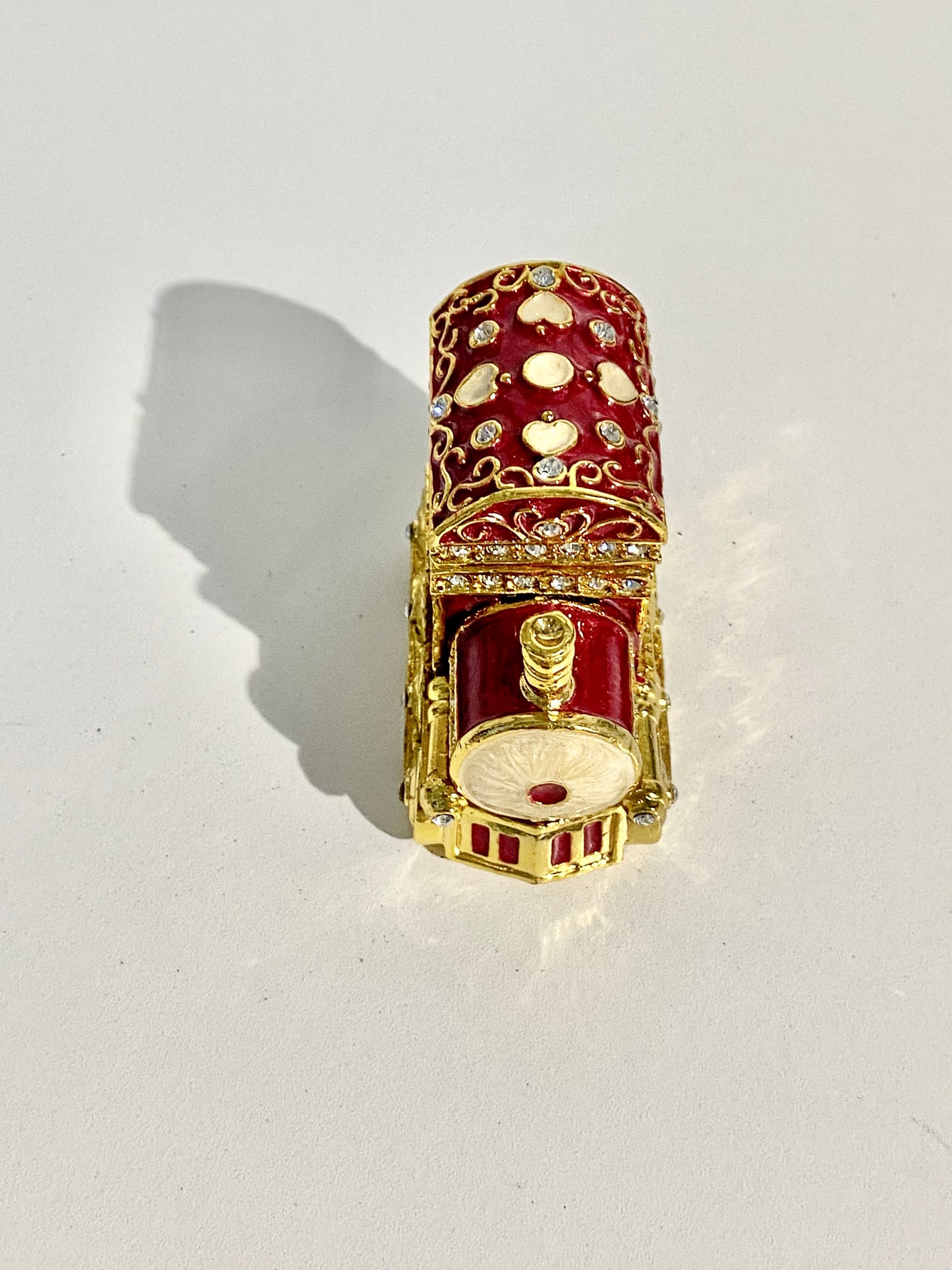 Red and Gold Train Trinket Box