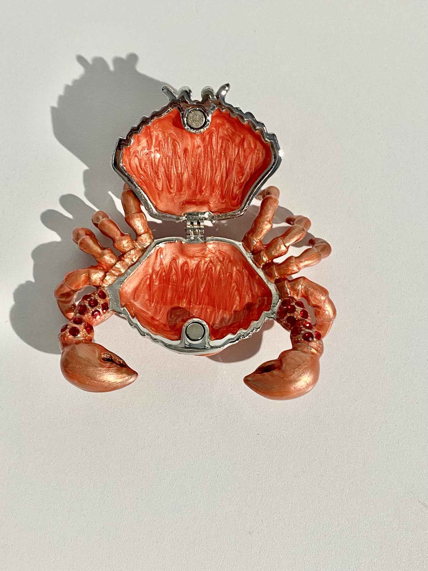 Red and Ruby Crab Trinket Box