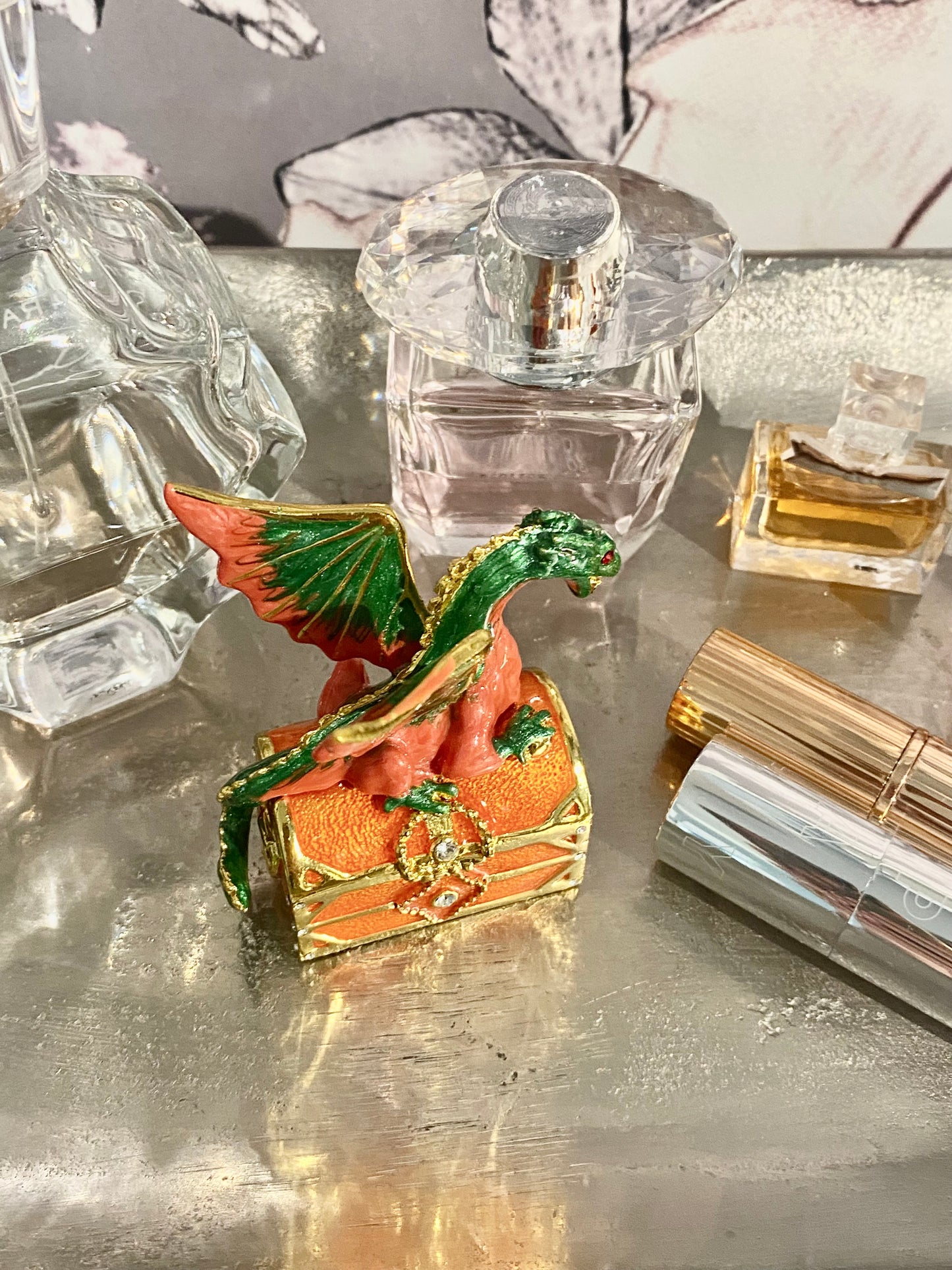 Green Dragon Trinket Box