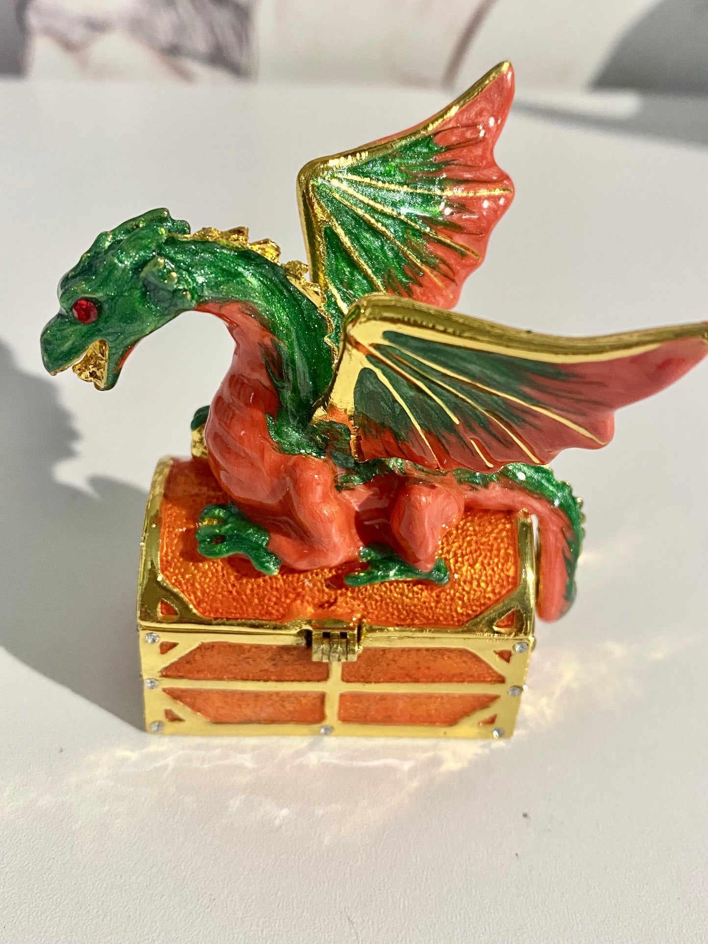 Green Dragon Trinket Box