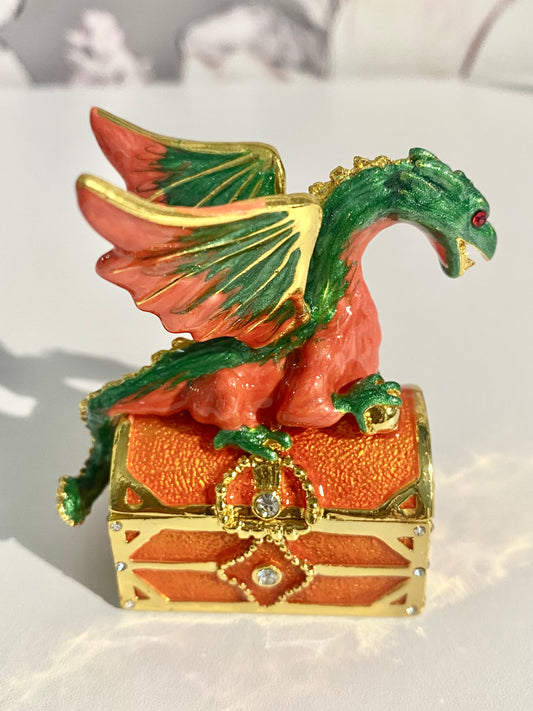 Green Dragon Trinket Box
