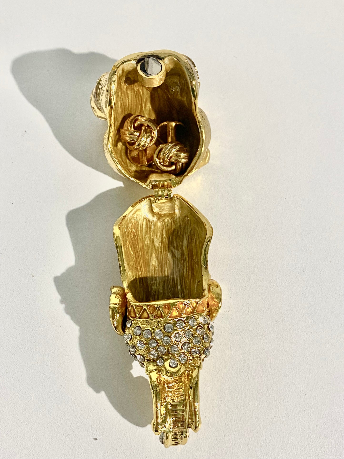 Gold and Ruby Elephant Trinket Box