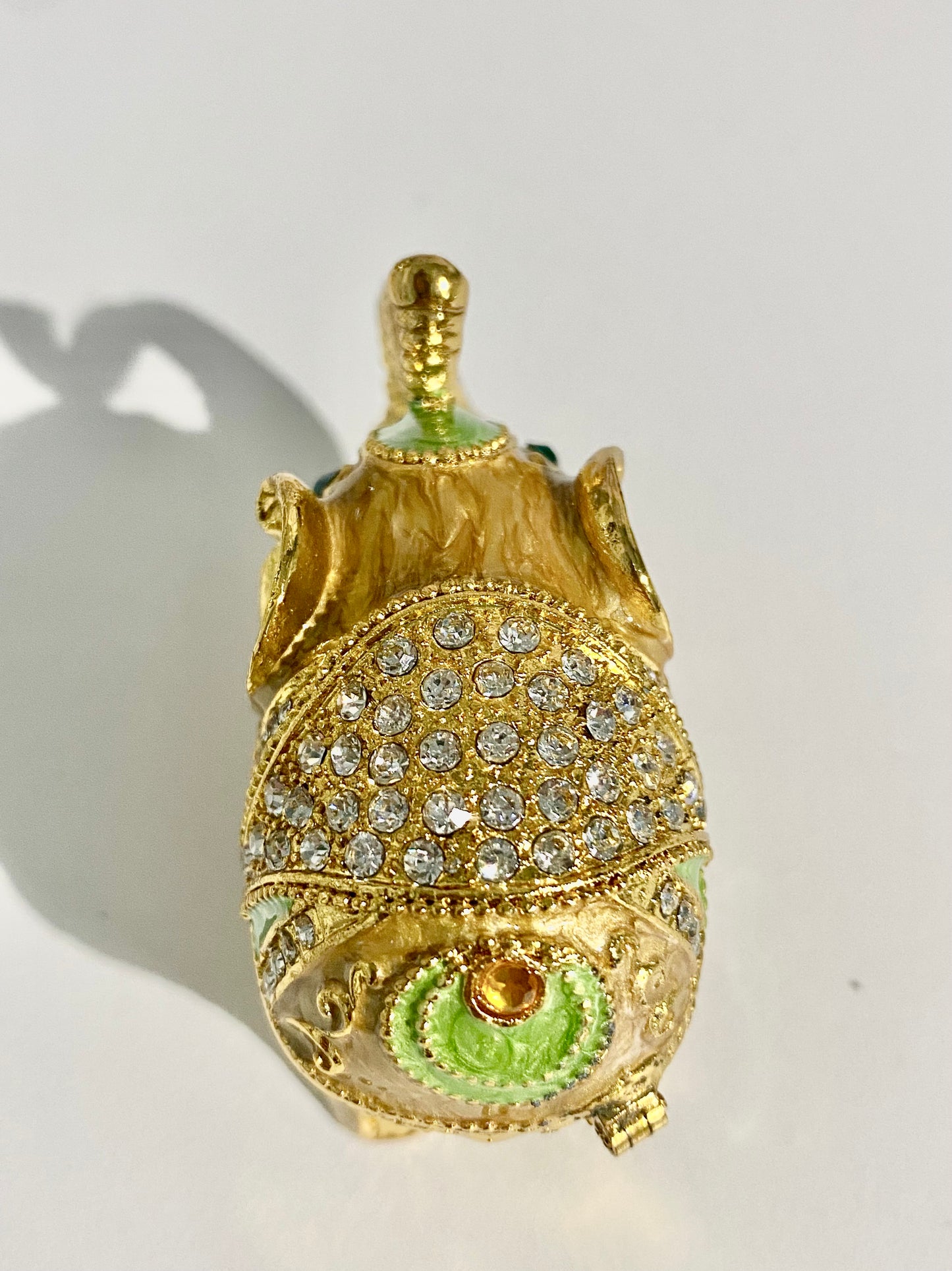 Gold Elephant Trinket Box