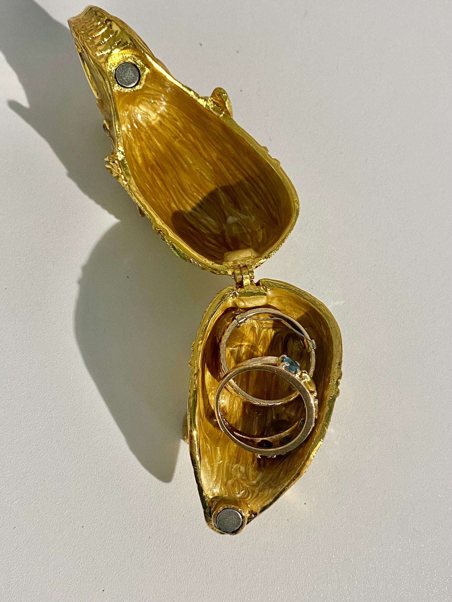 Gold Elephant Trinket Box