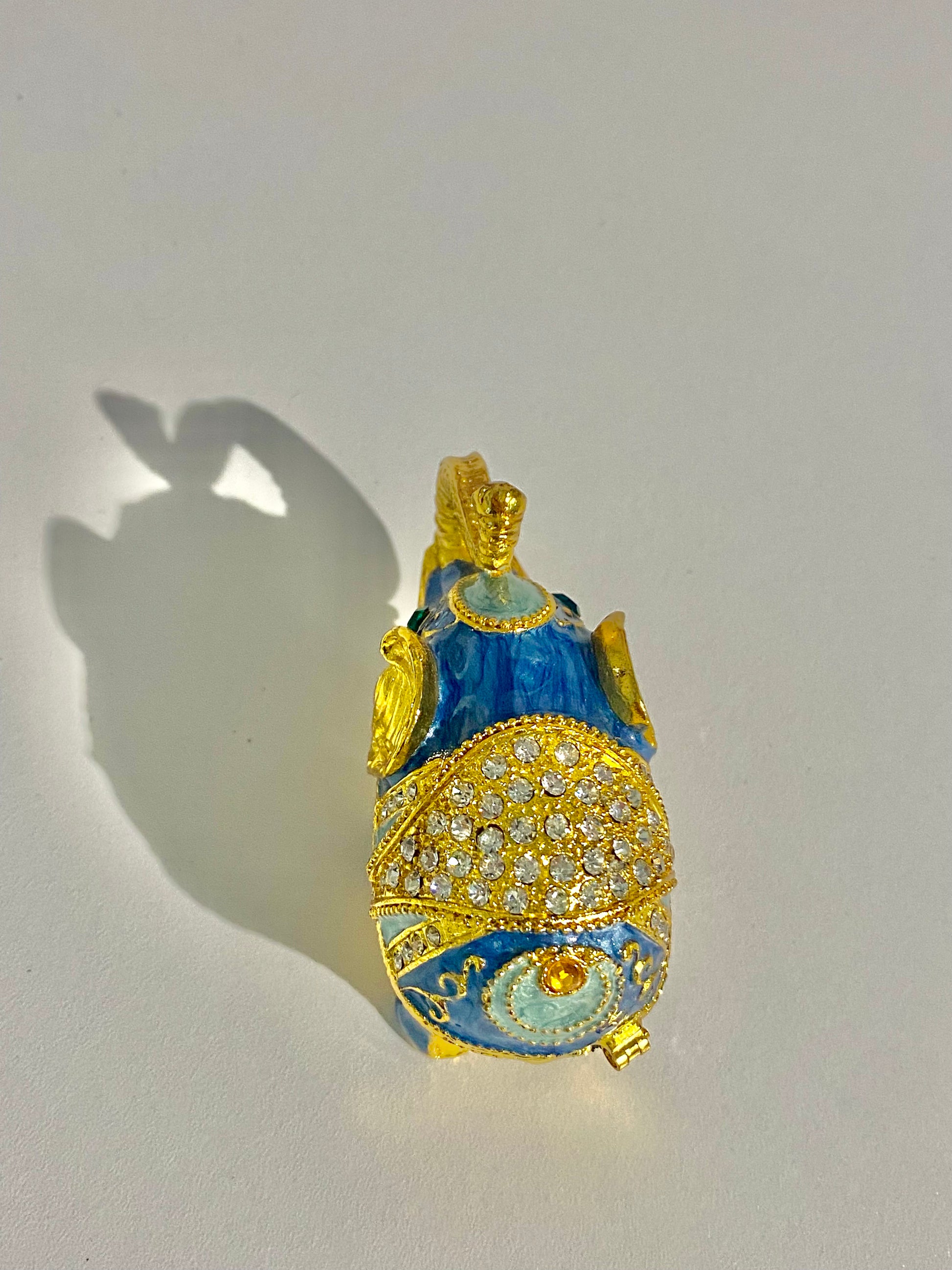 Blue Elephant Trinket Box