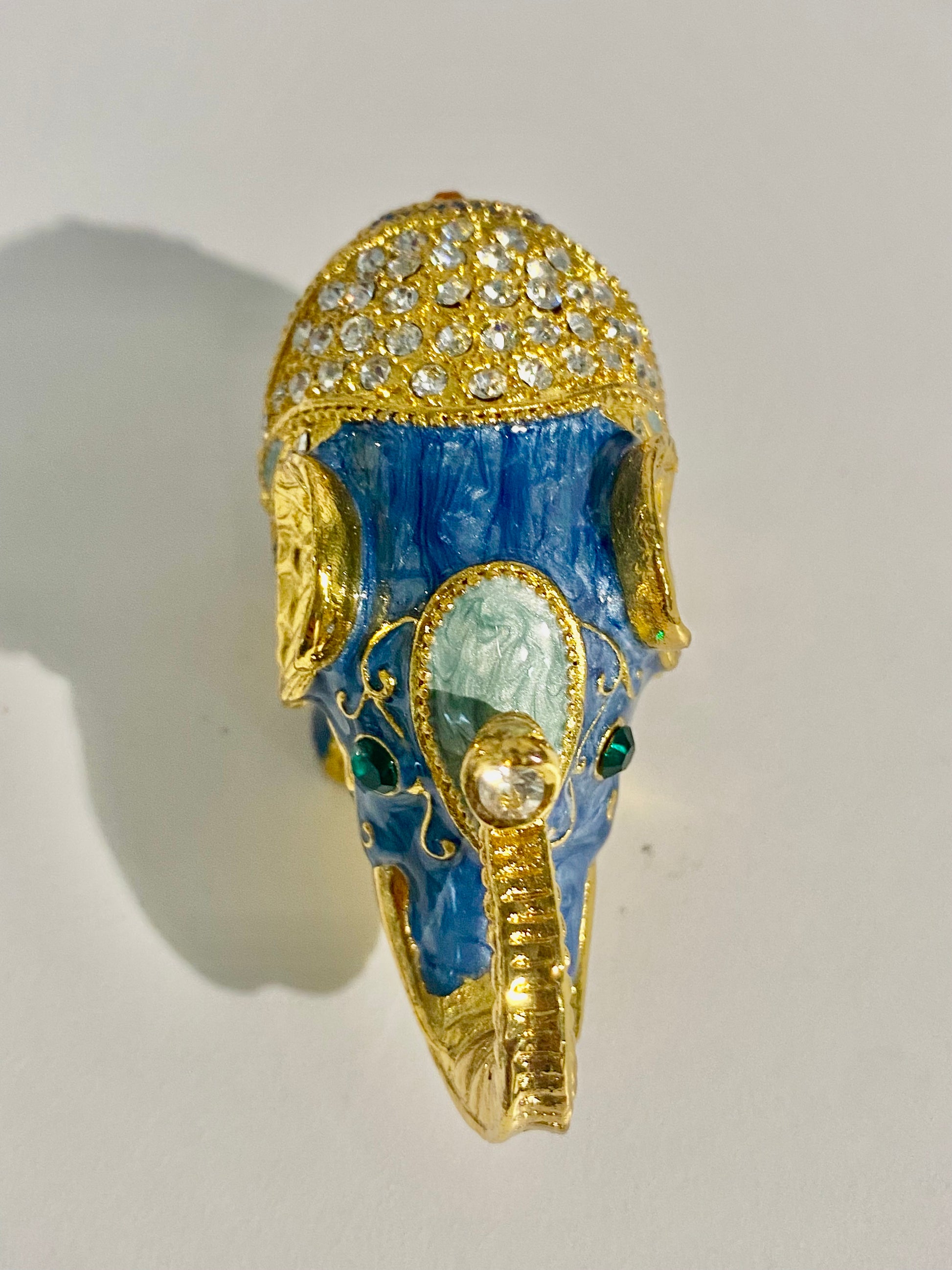 Blue Elephant Trinket Box