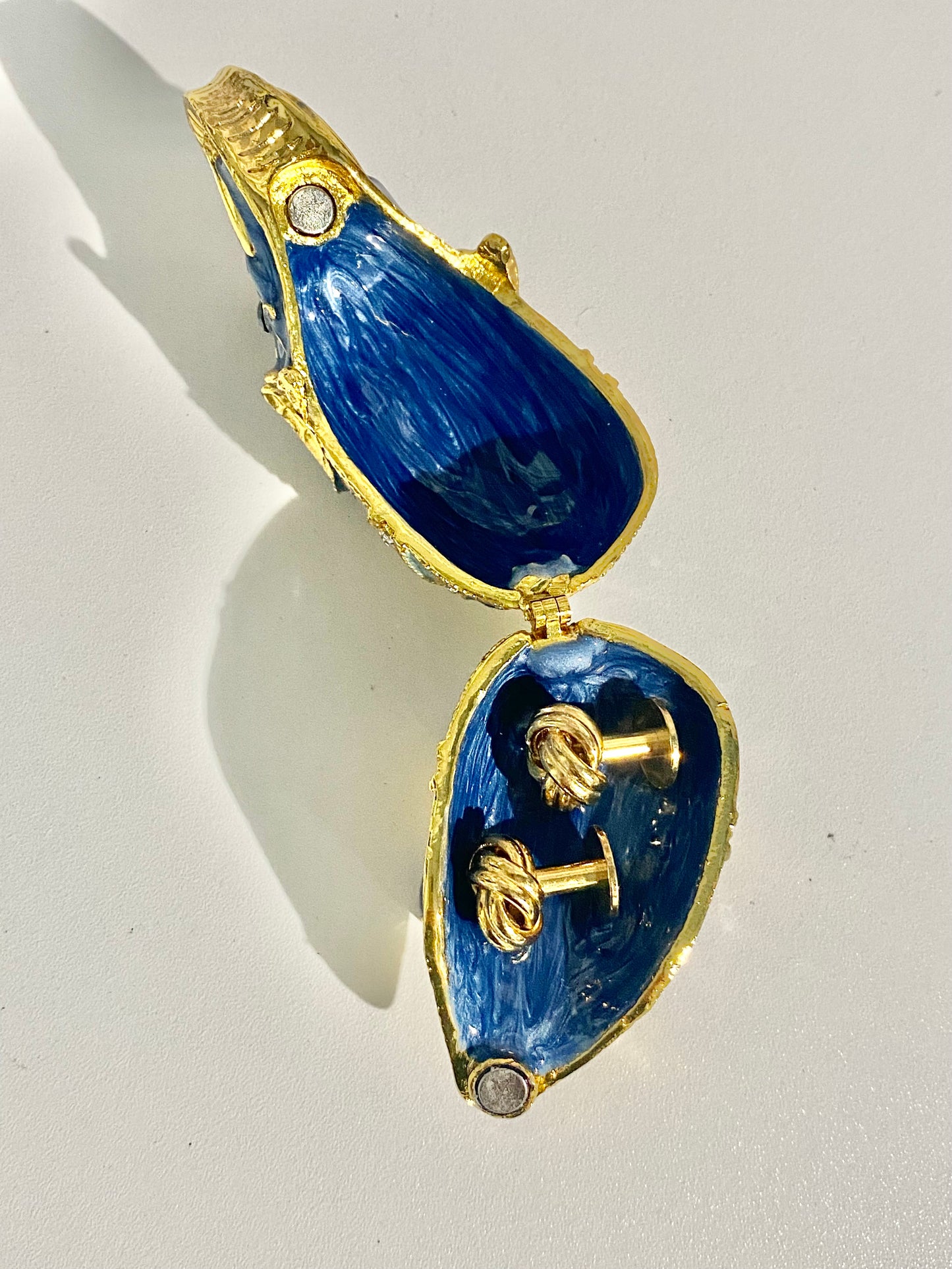 Blue Elephant Trinket Box