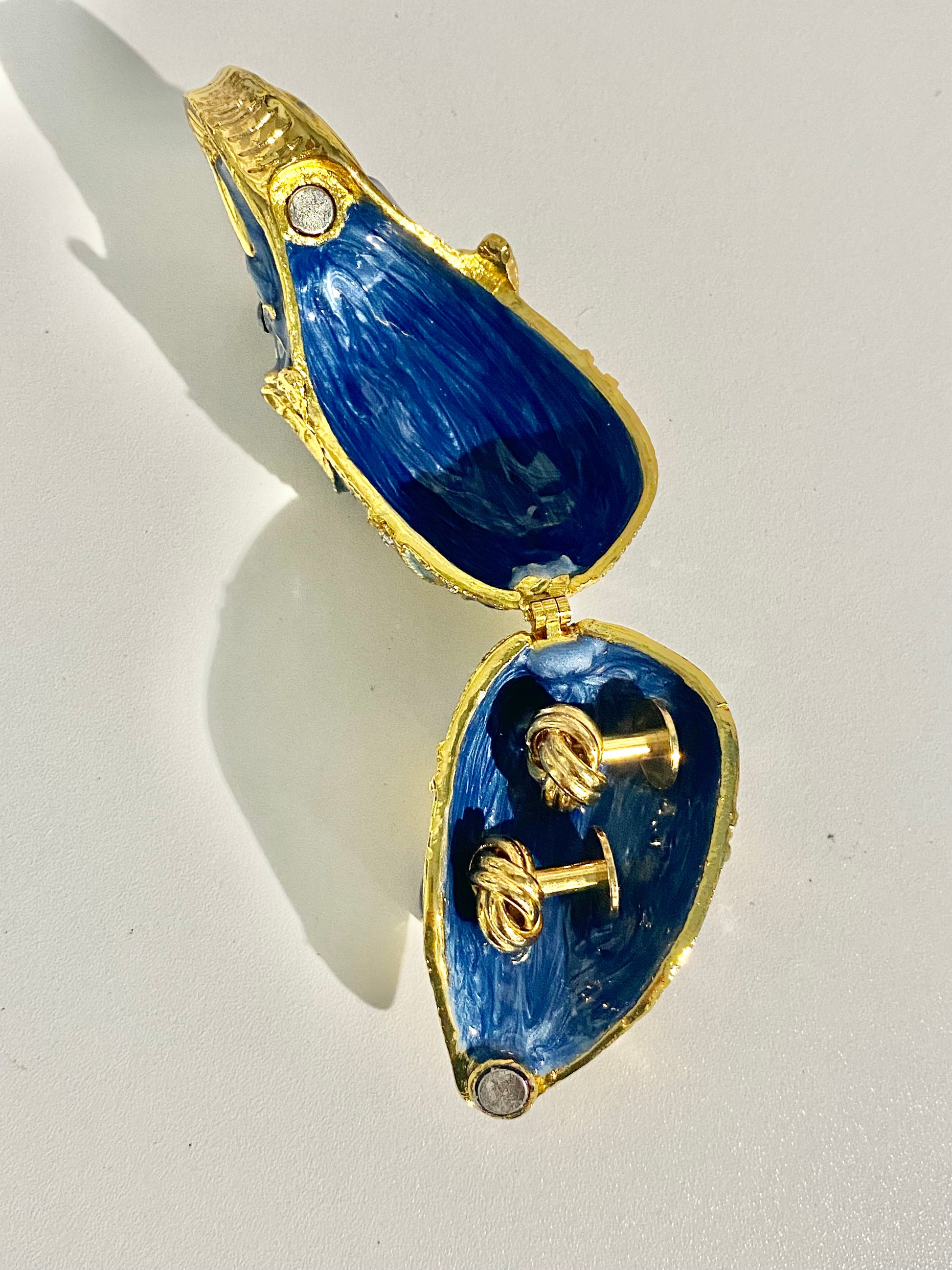 Blue Elephant Trinket Box