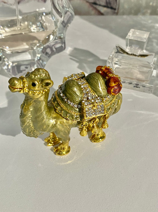 Golden Camel Trinket Box