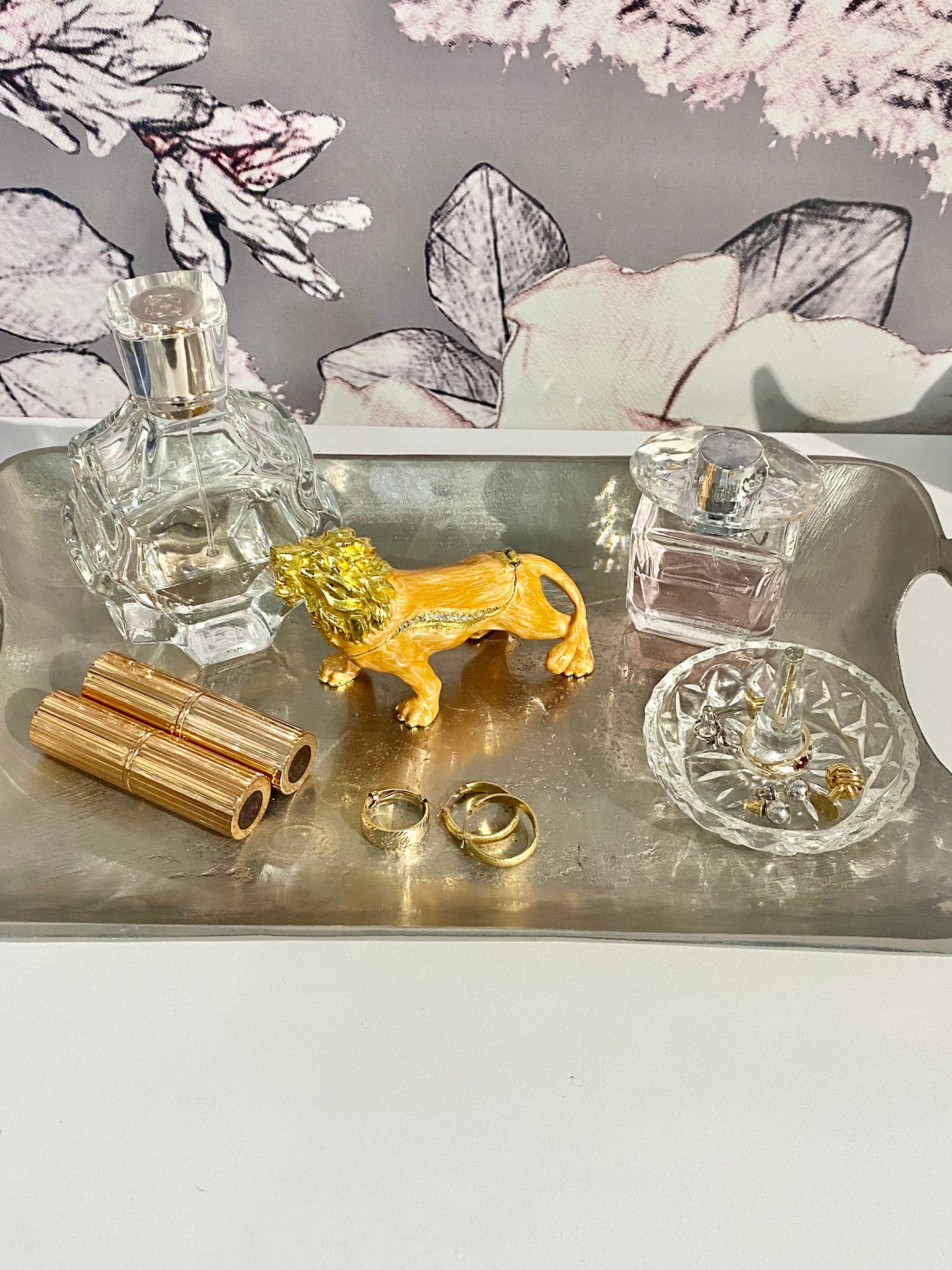 Gold Lion Trinket Box