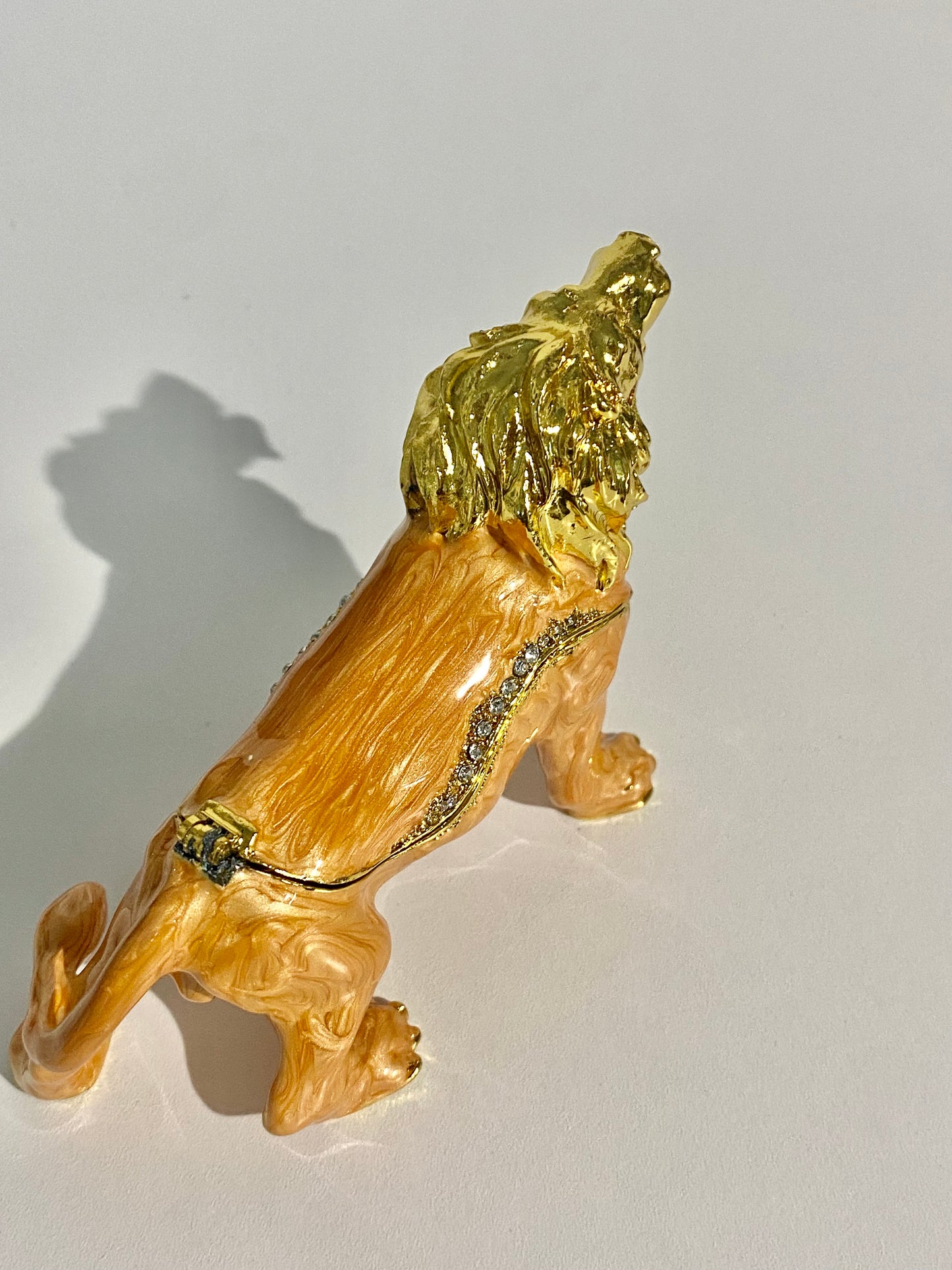 Gold Lion Trinket Box