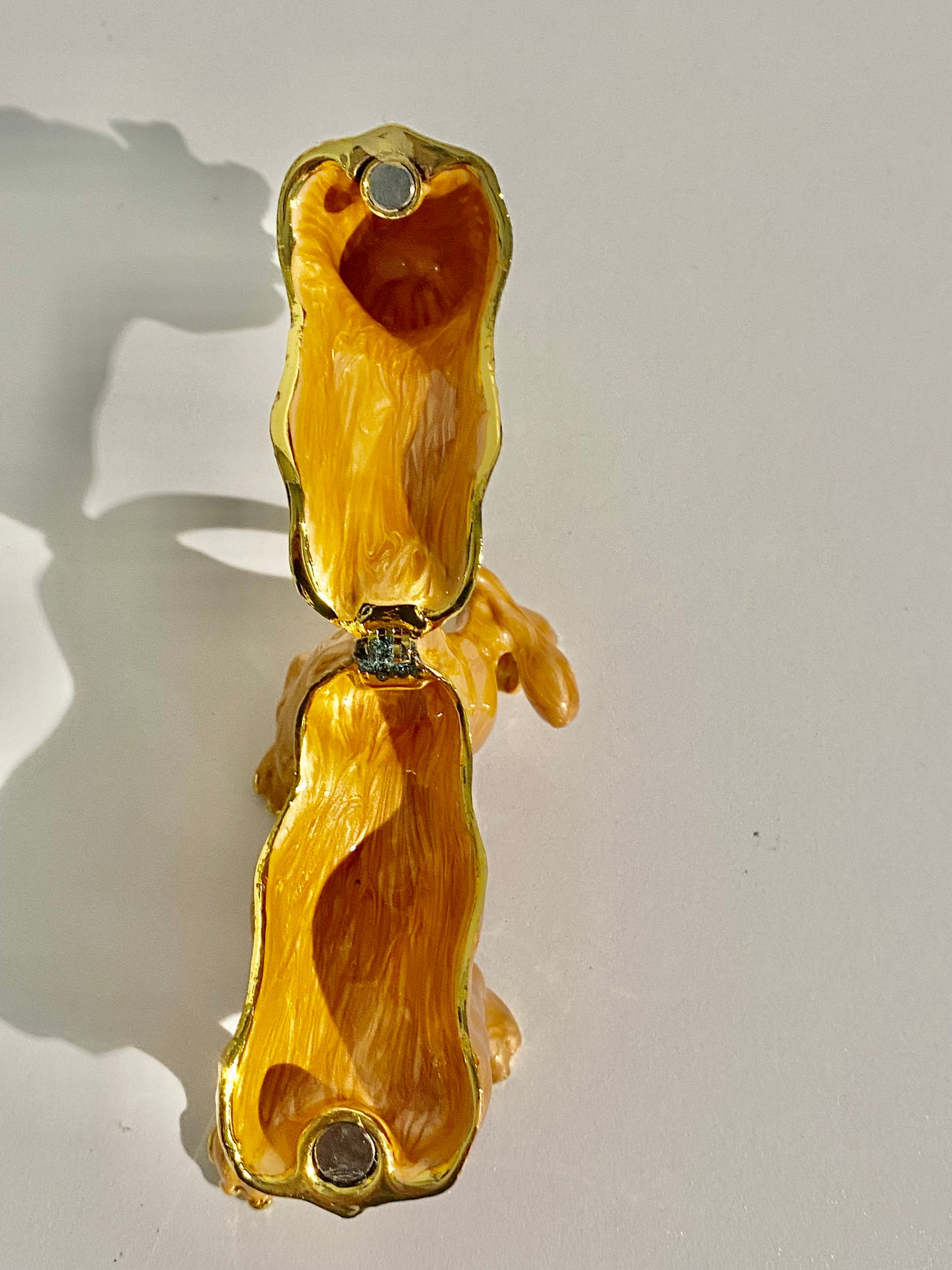 Gold Lion Trinket Box