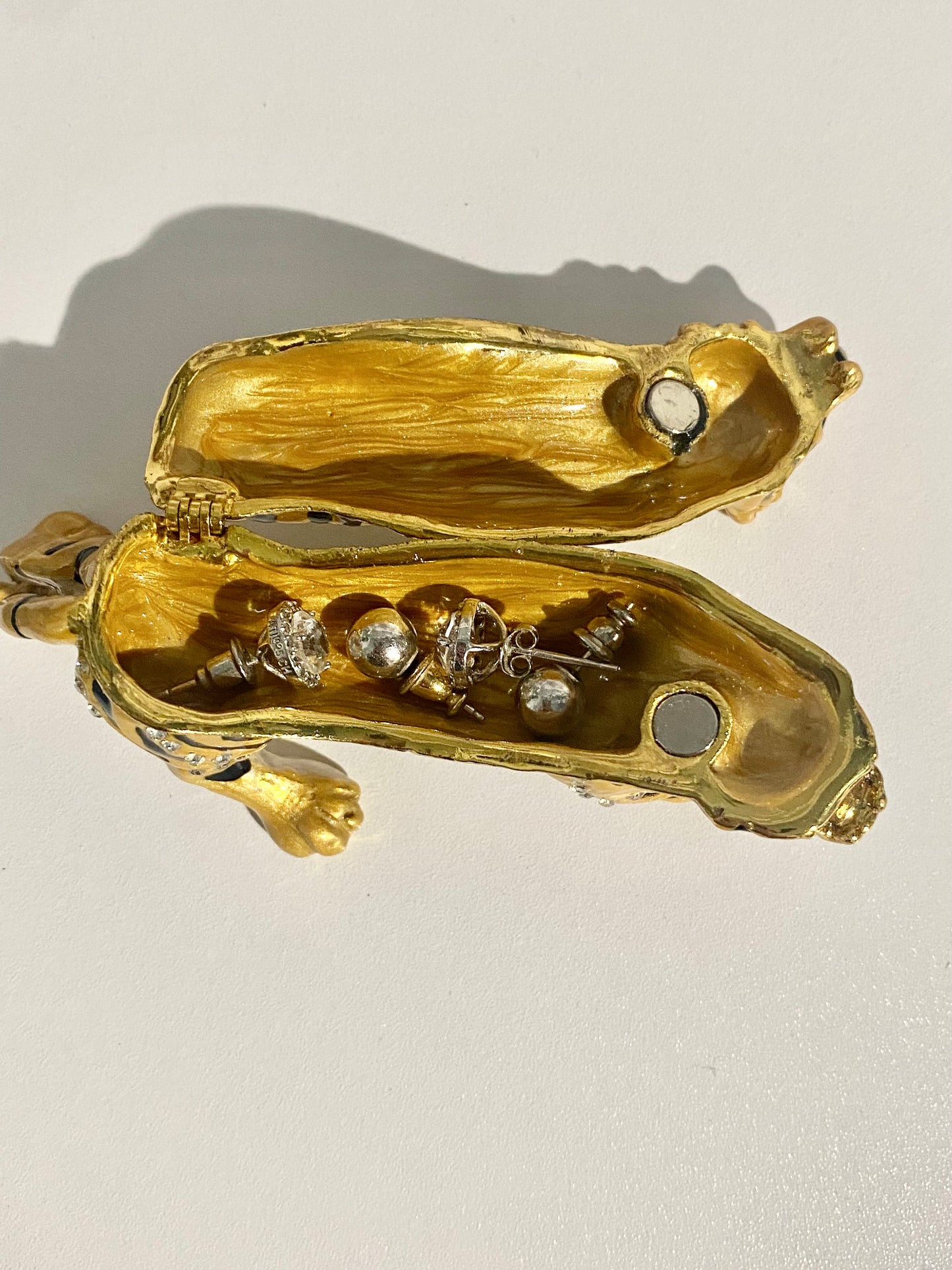 Gold and Black Tiger Trinket Box