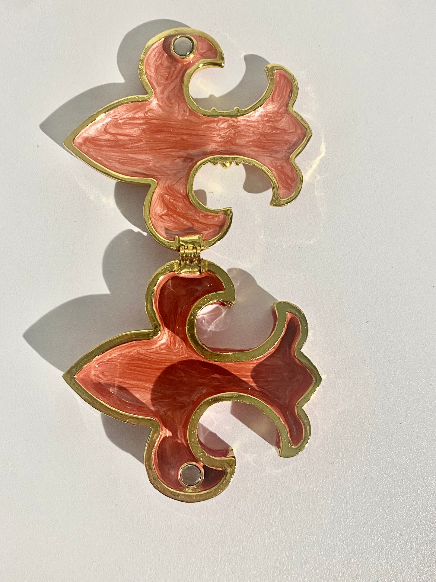 Fleur De Lis Red Trinket Box
