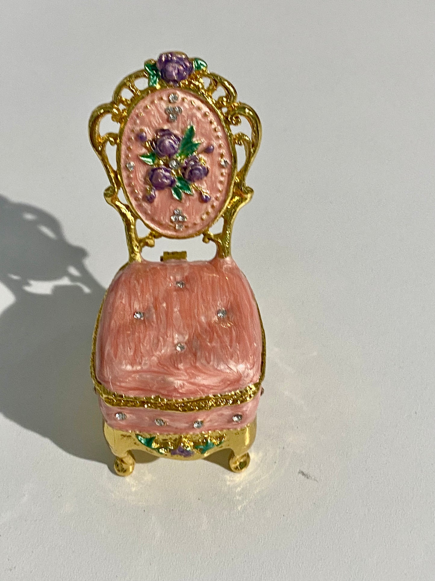 Pretty in Pink Chair Trinket Box
