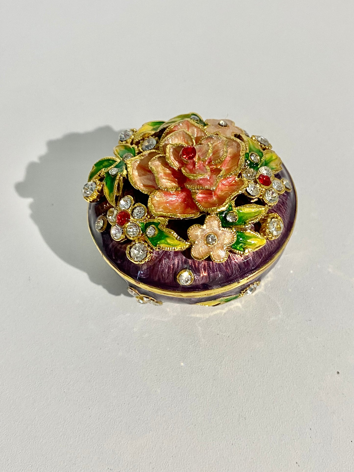 Colorful Flower Trinket Box