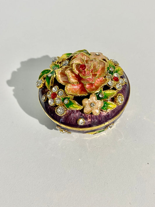 Colorful Flower Trinket Box
