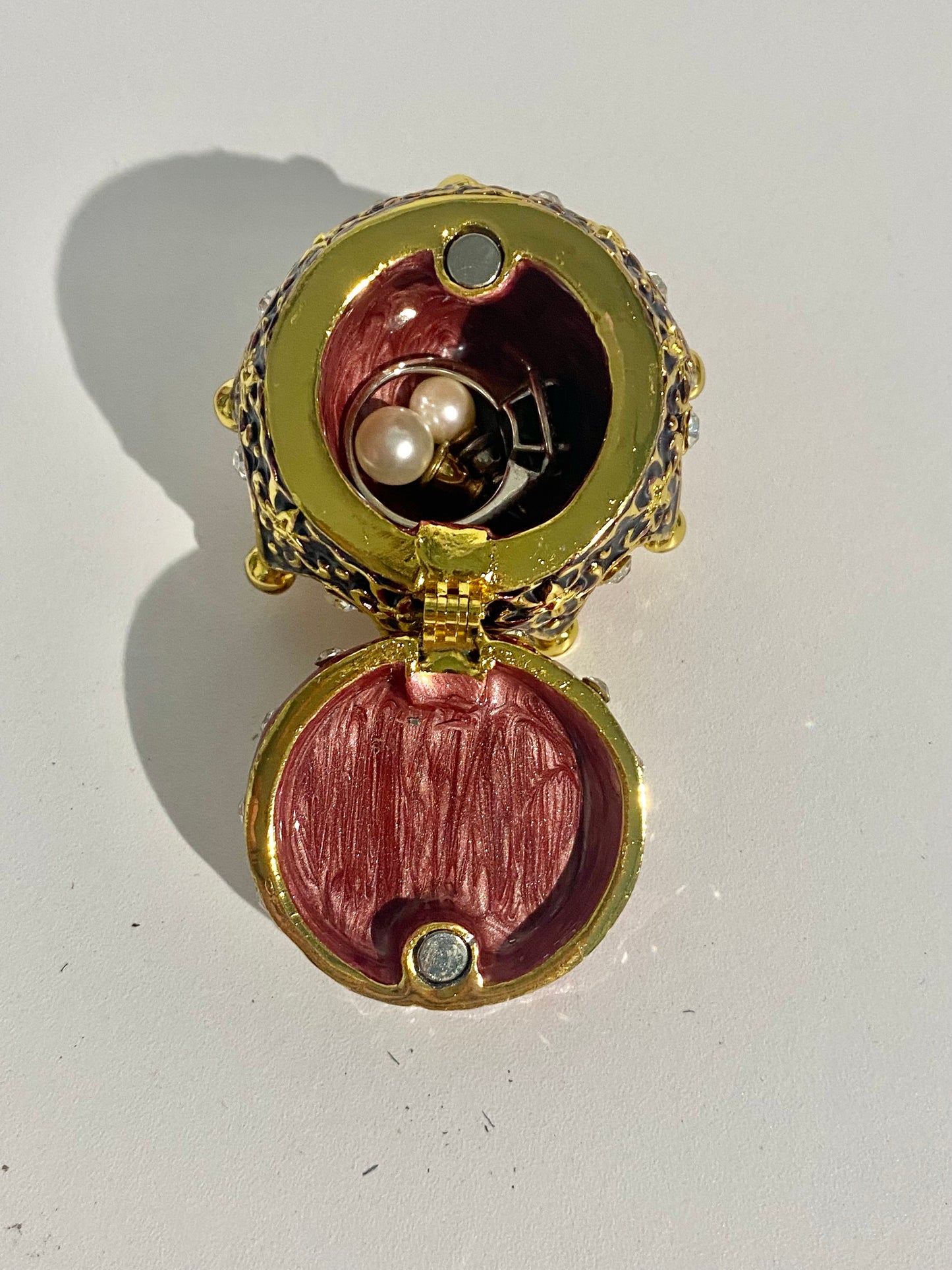 Red Crown Trinket Box