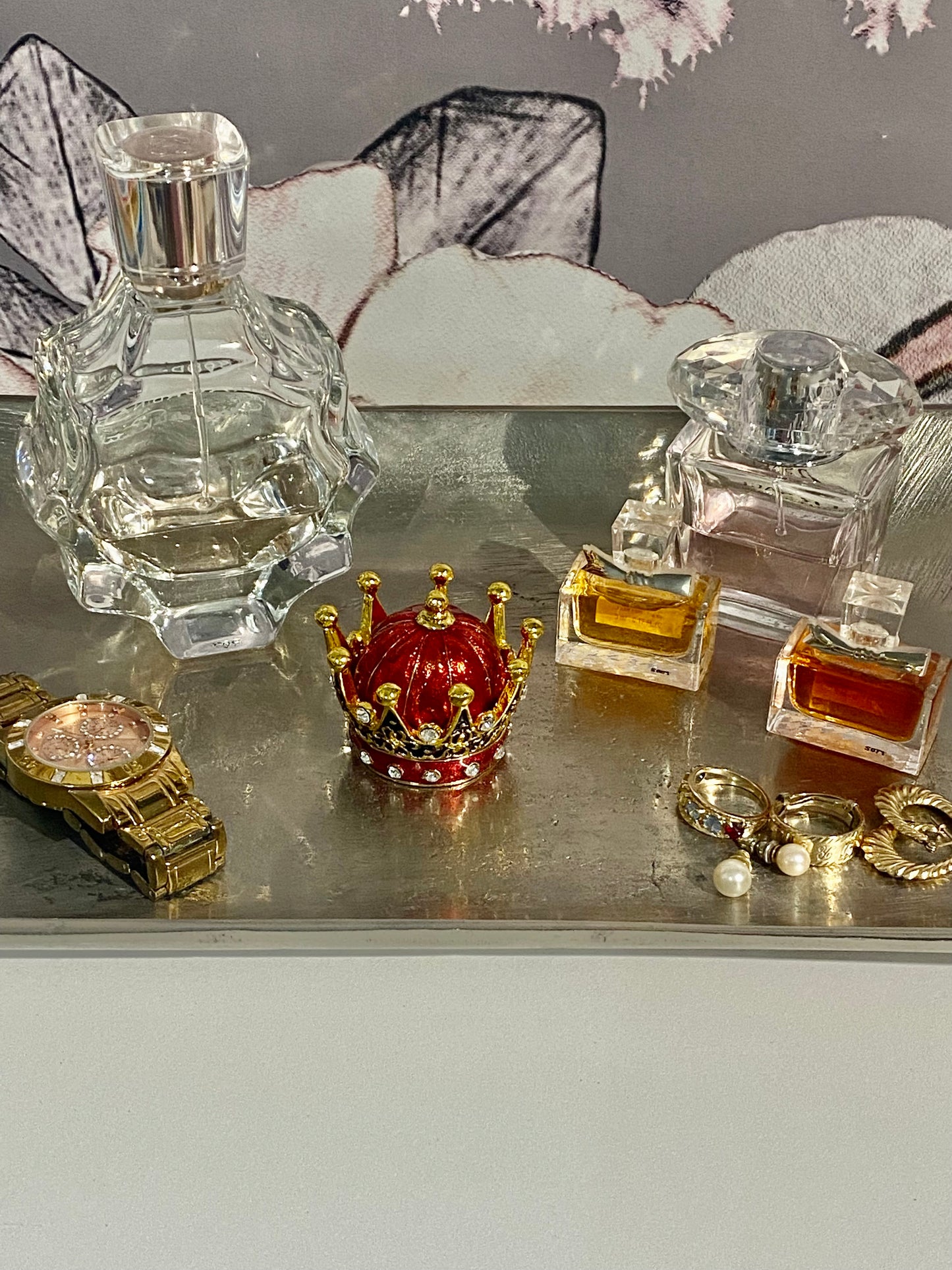 Red Crown Trinket Box