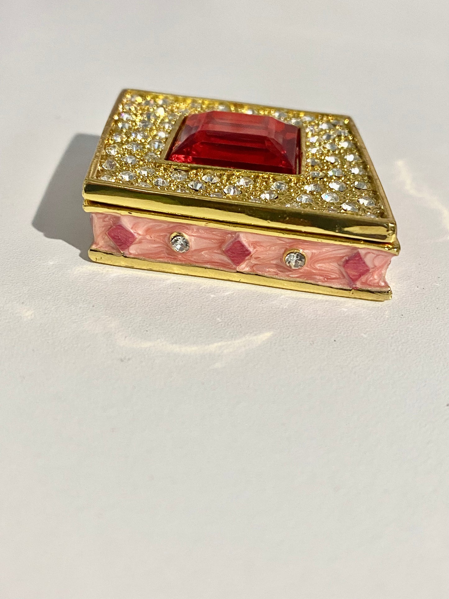 Ruby Diamond Trinket Box