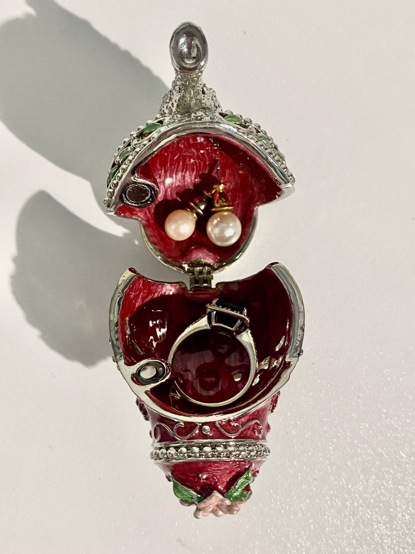 Red Teapot Trinket Box