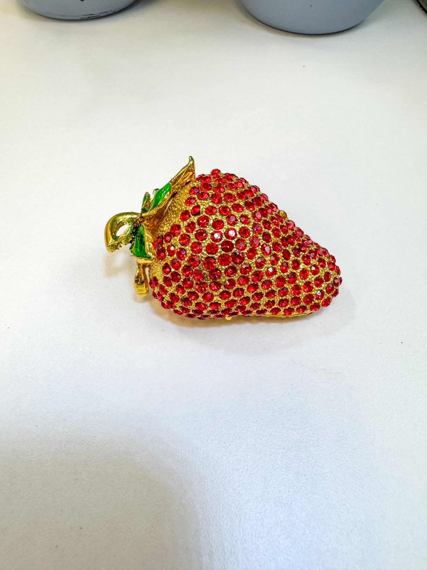 Ruby Strawberry Trinket Box