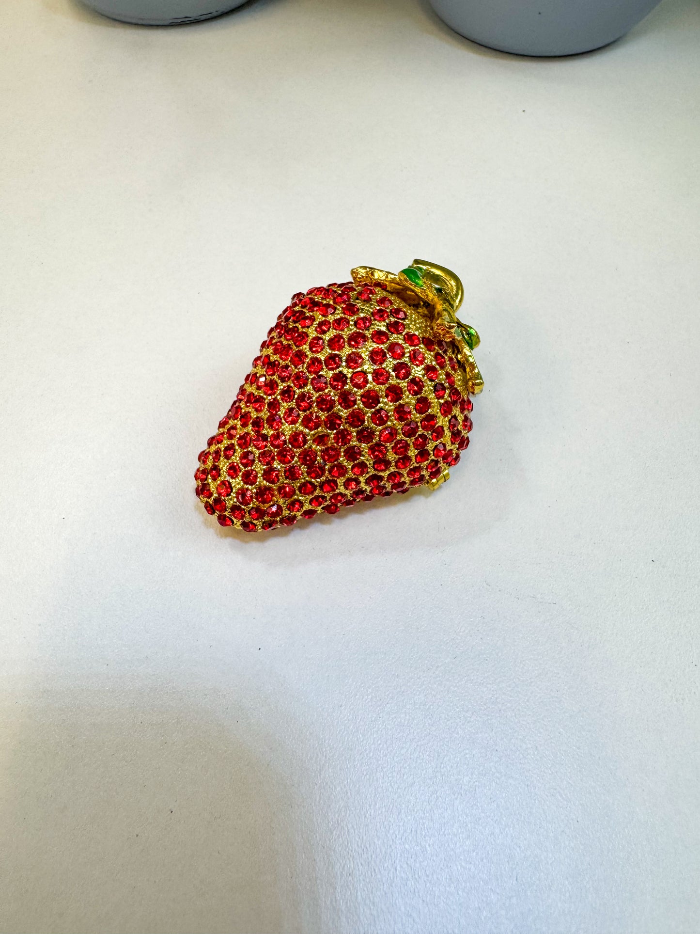 Ruby Strawberry Trinket Box