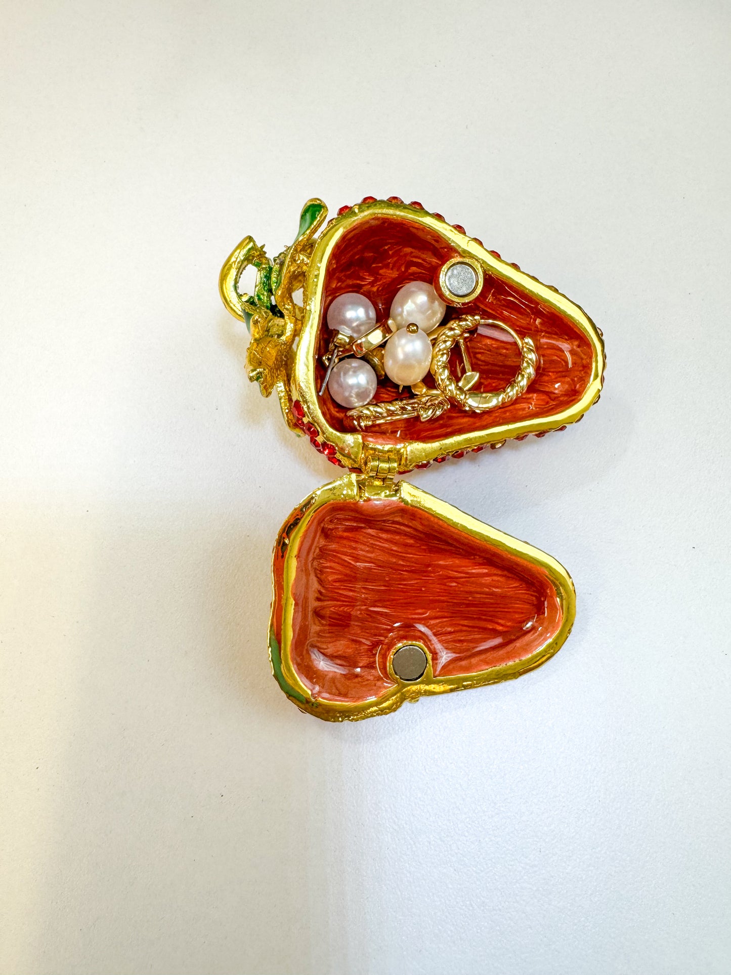 Ruby Strawberry Trinket Box