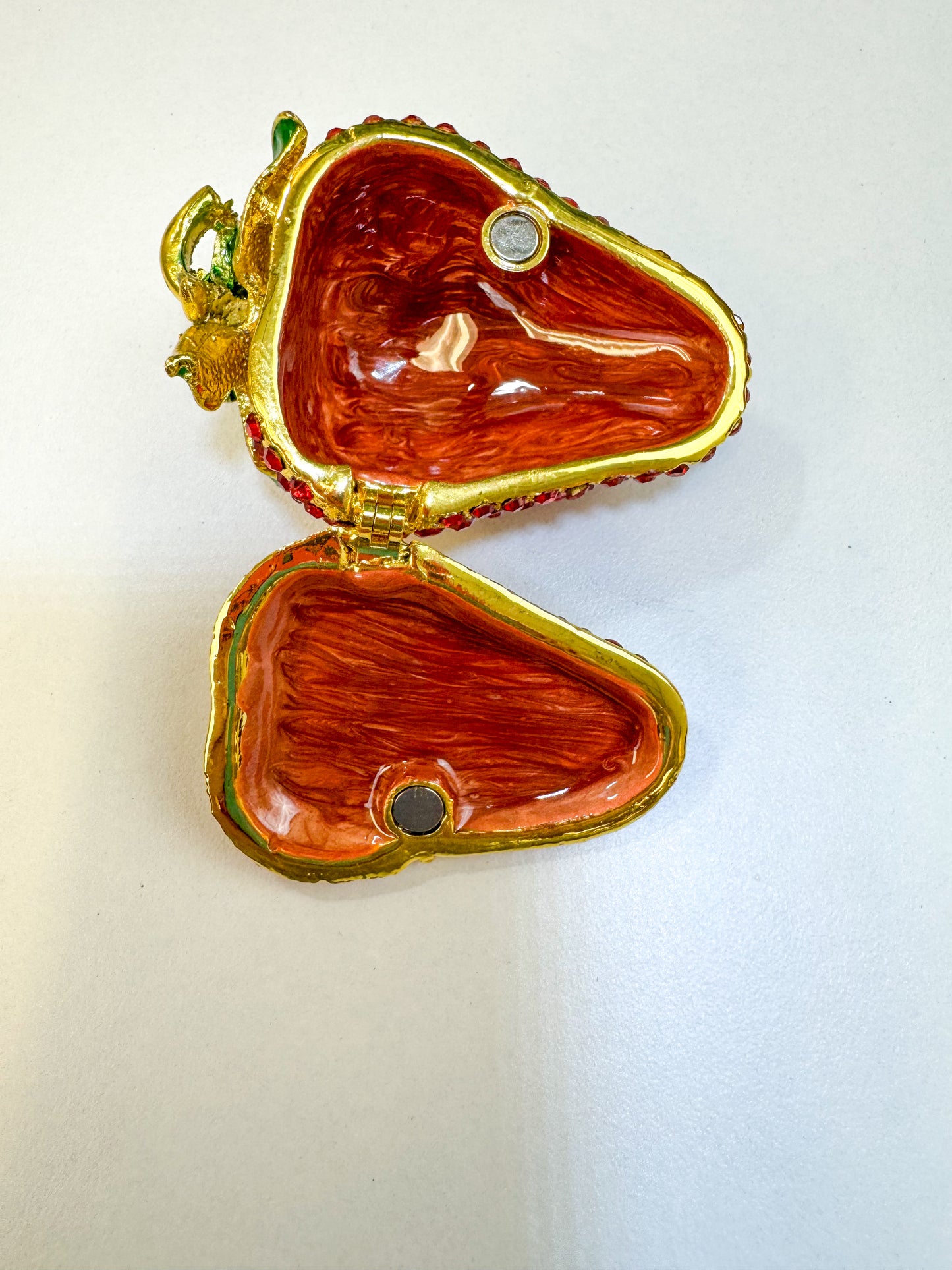 Ruby Strawberry Trinket Box
