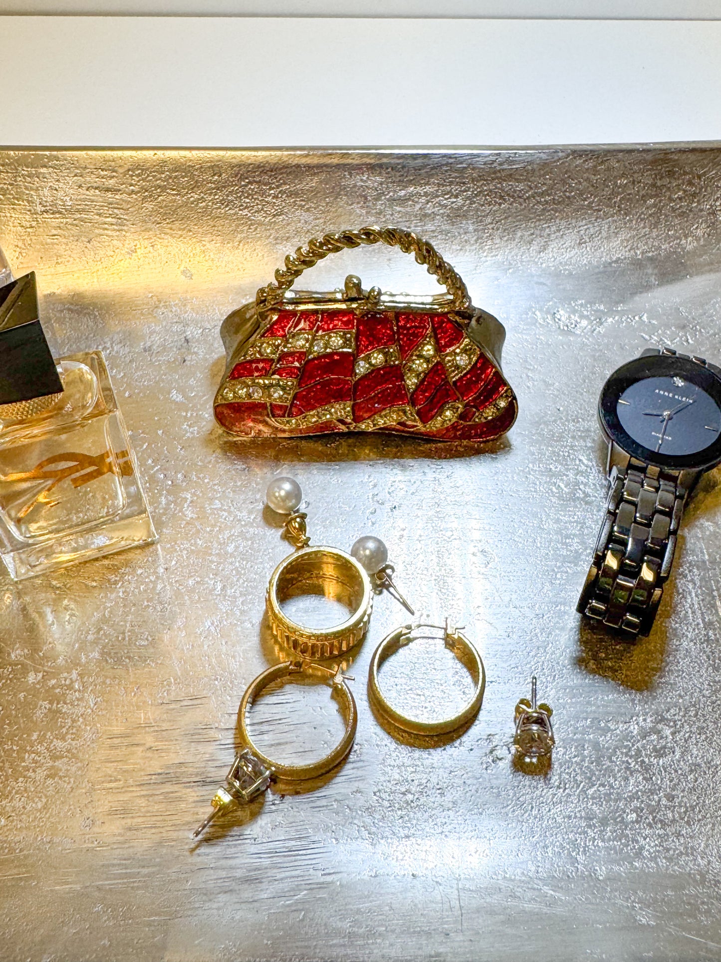 Ruby Handbag Trinket Box